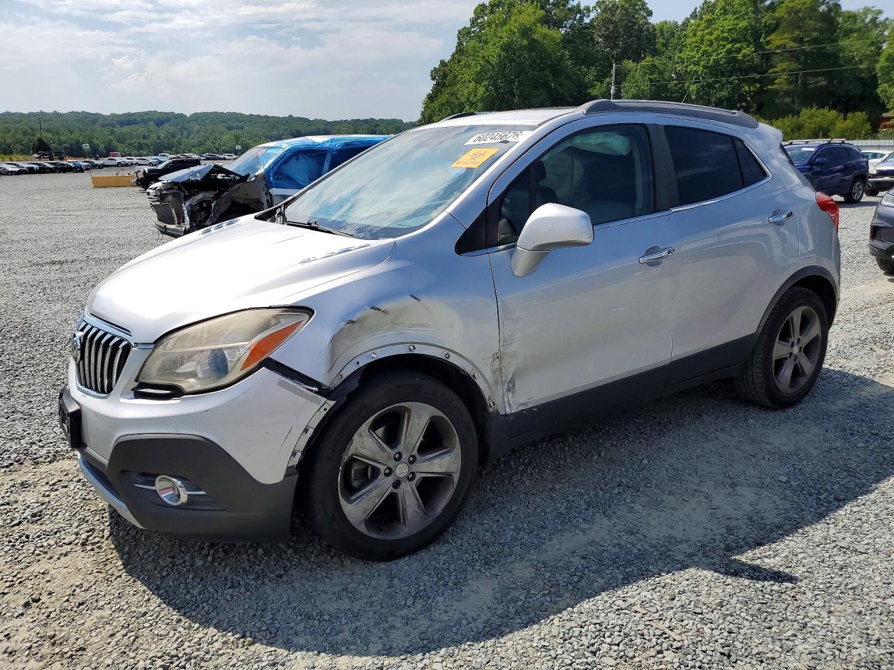 2013 Buick Encore Silver vin: KL4CJCSB0DB095545