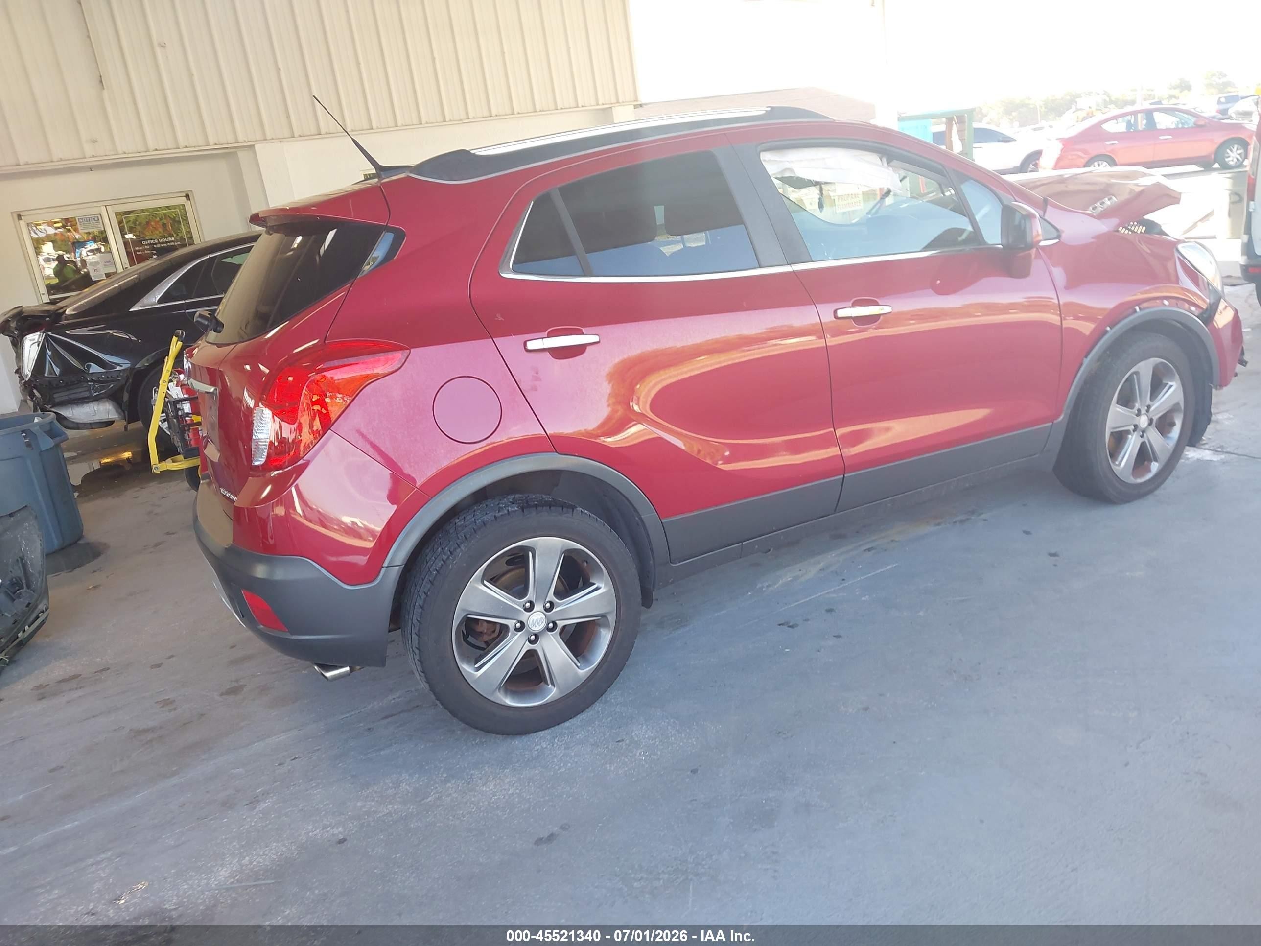 2013 Buick Encore Leather Темно-бордовый vin: KL4CJCSB0DB141861