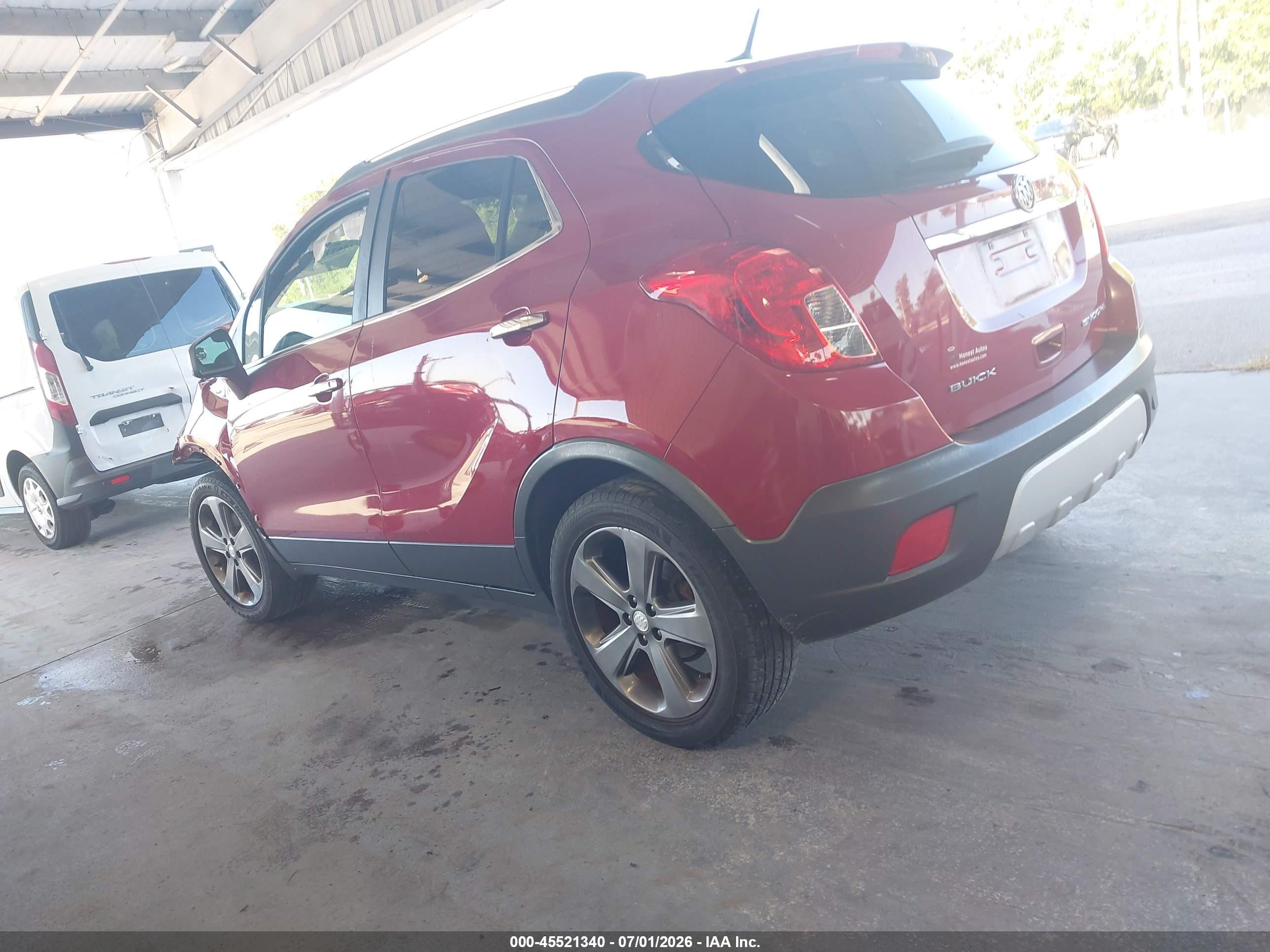 2013 Buick Encore Leather Темно-бордовый vin: KL4CJCSB0DB141861