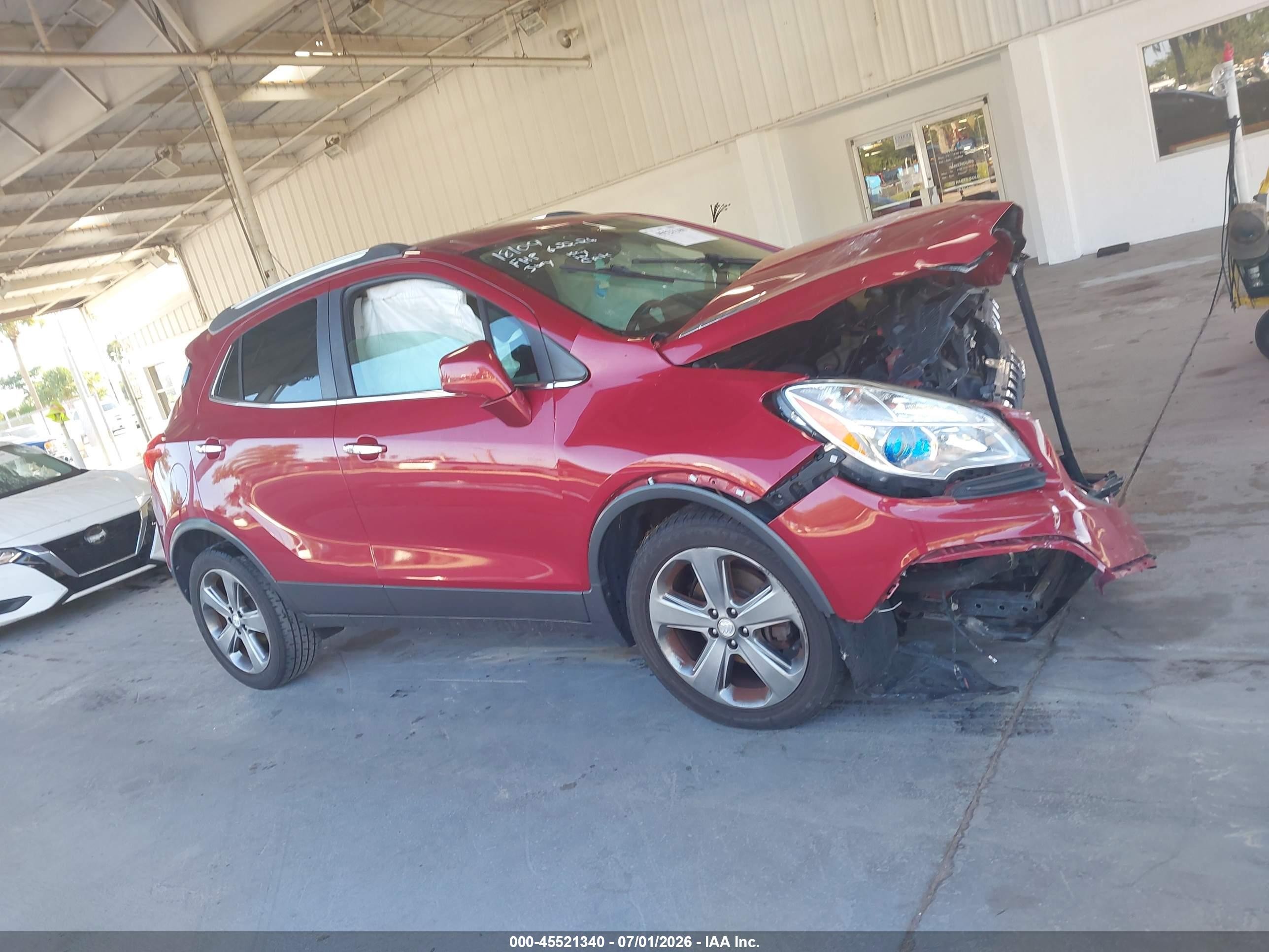 2013 Buick Encore Leather Темно-бордовый vin: KL4CJCSB0DB141861
