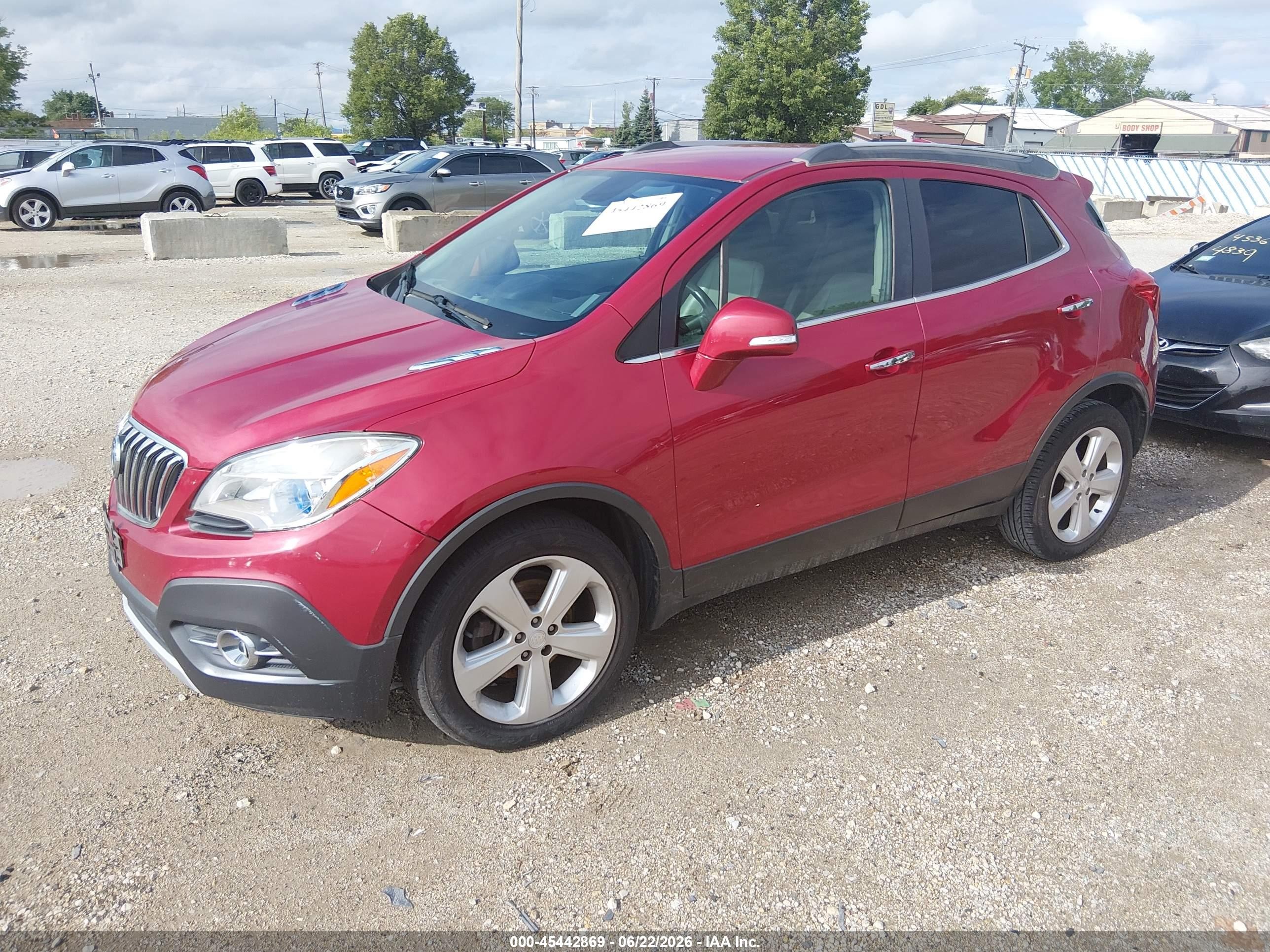 2015 Buick Encore Leather Red vin: KL4CJCSB0FB077954