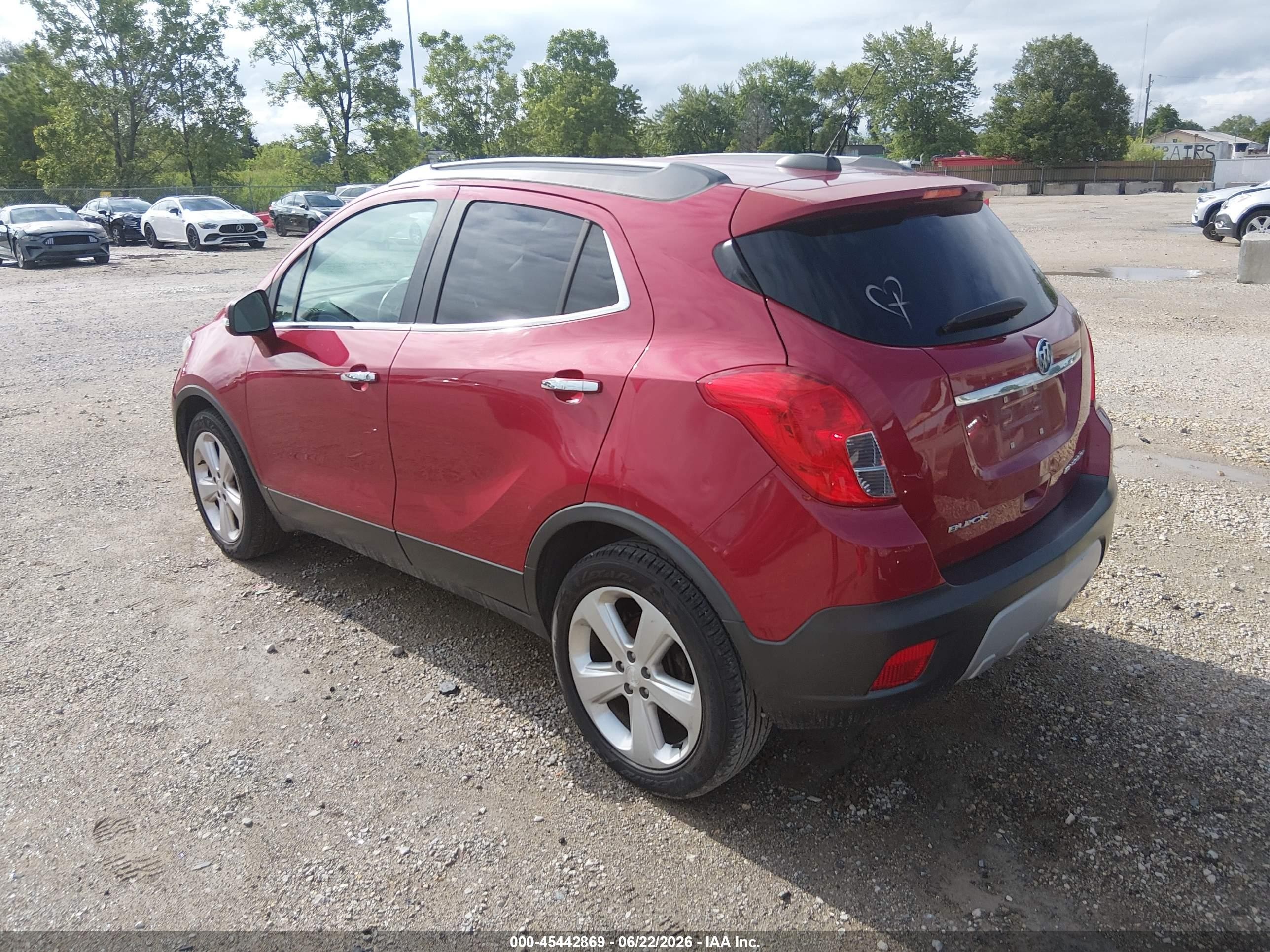 2015 Buick Encore Leather Red vin: KL4CJCSB0FB077954