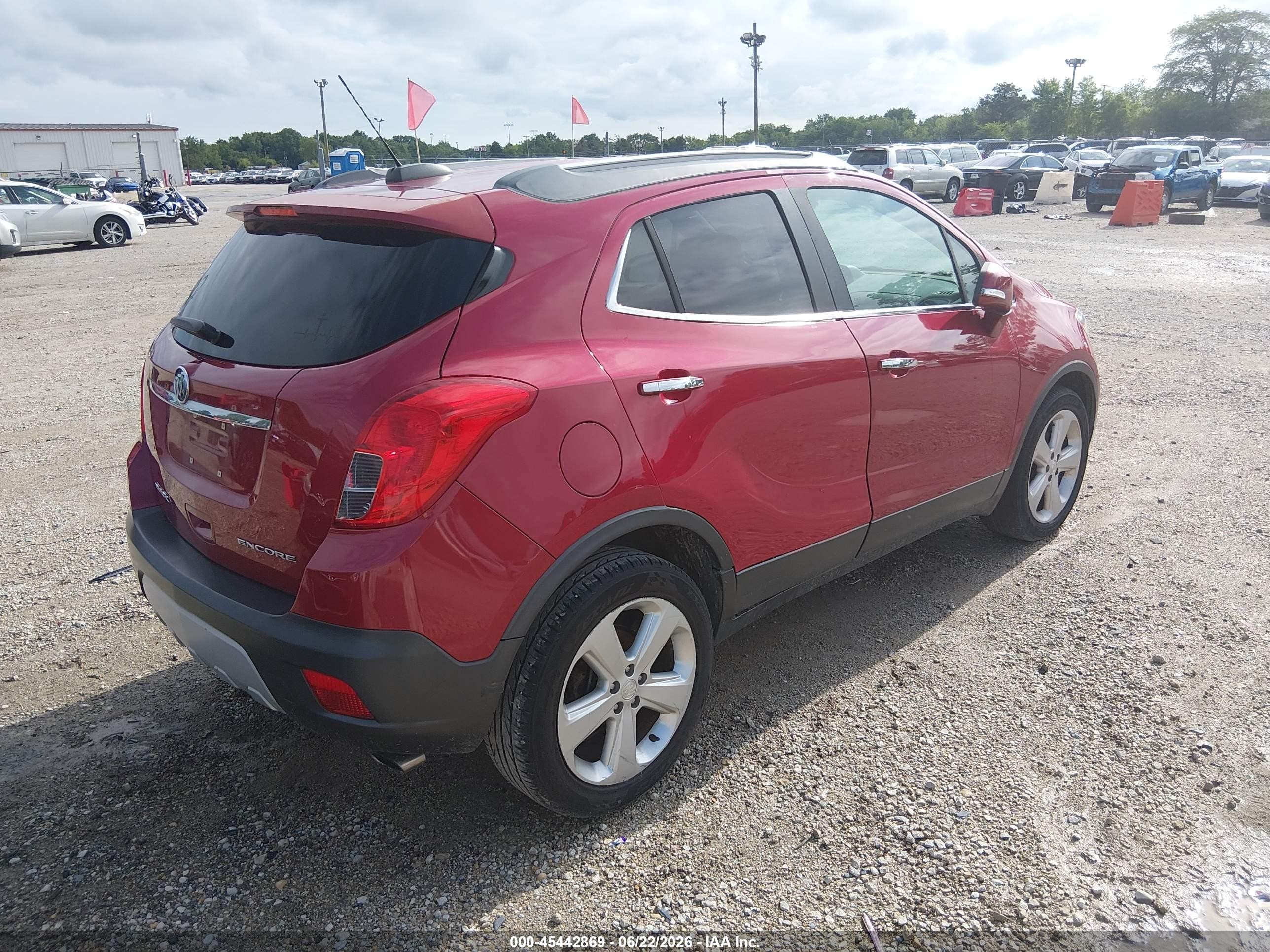 2015 Buick Encore Leather Red vin: KL4CJCSB0FB077954