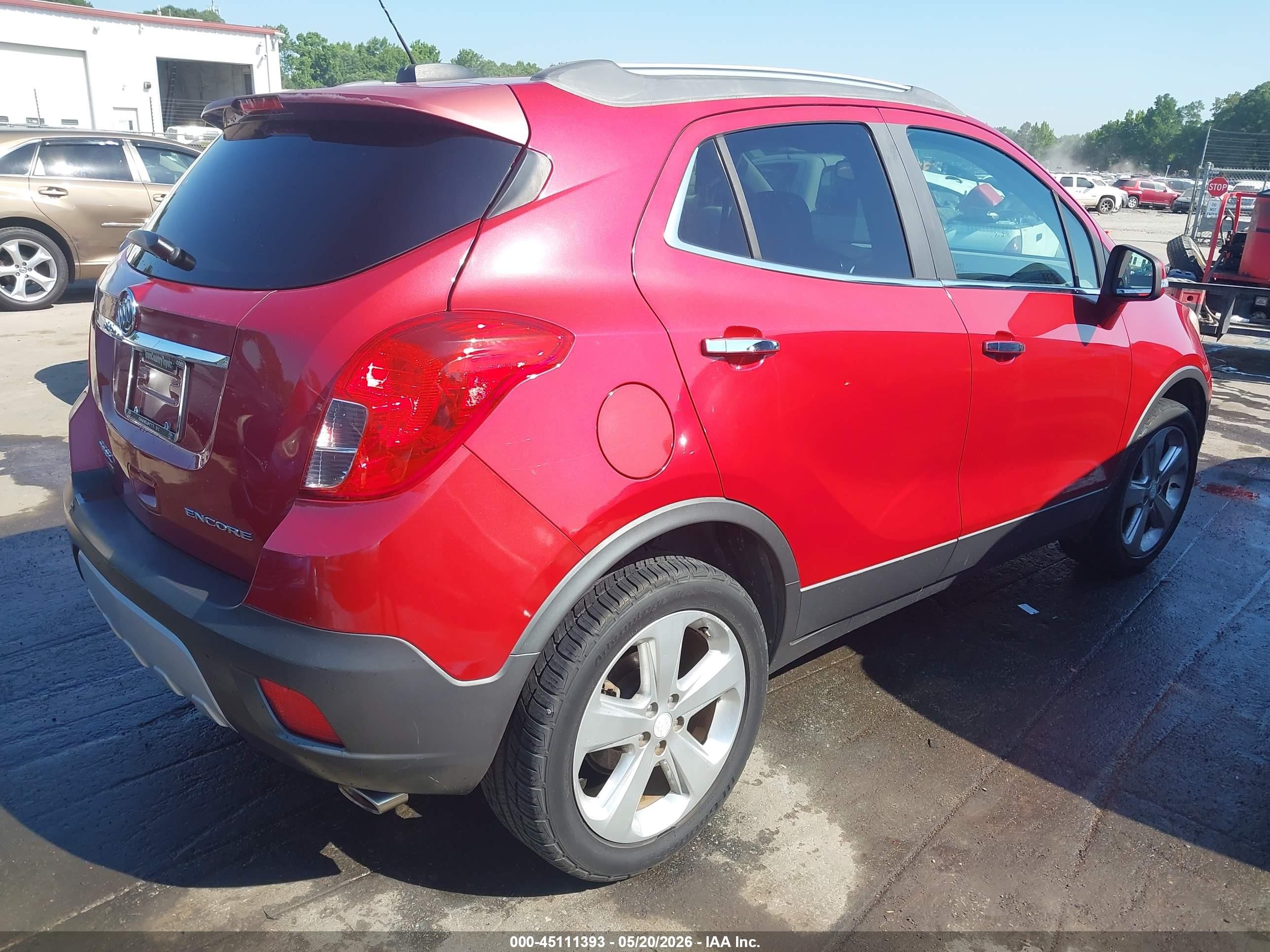 2015 Buick Encore Leather Красный vin: KL4CJCSB1FB080930