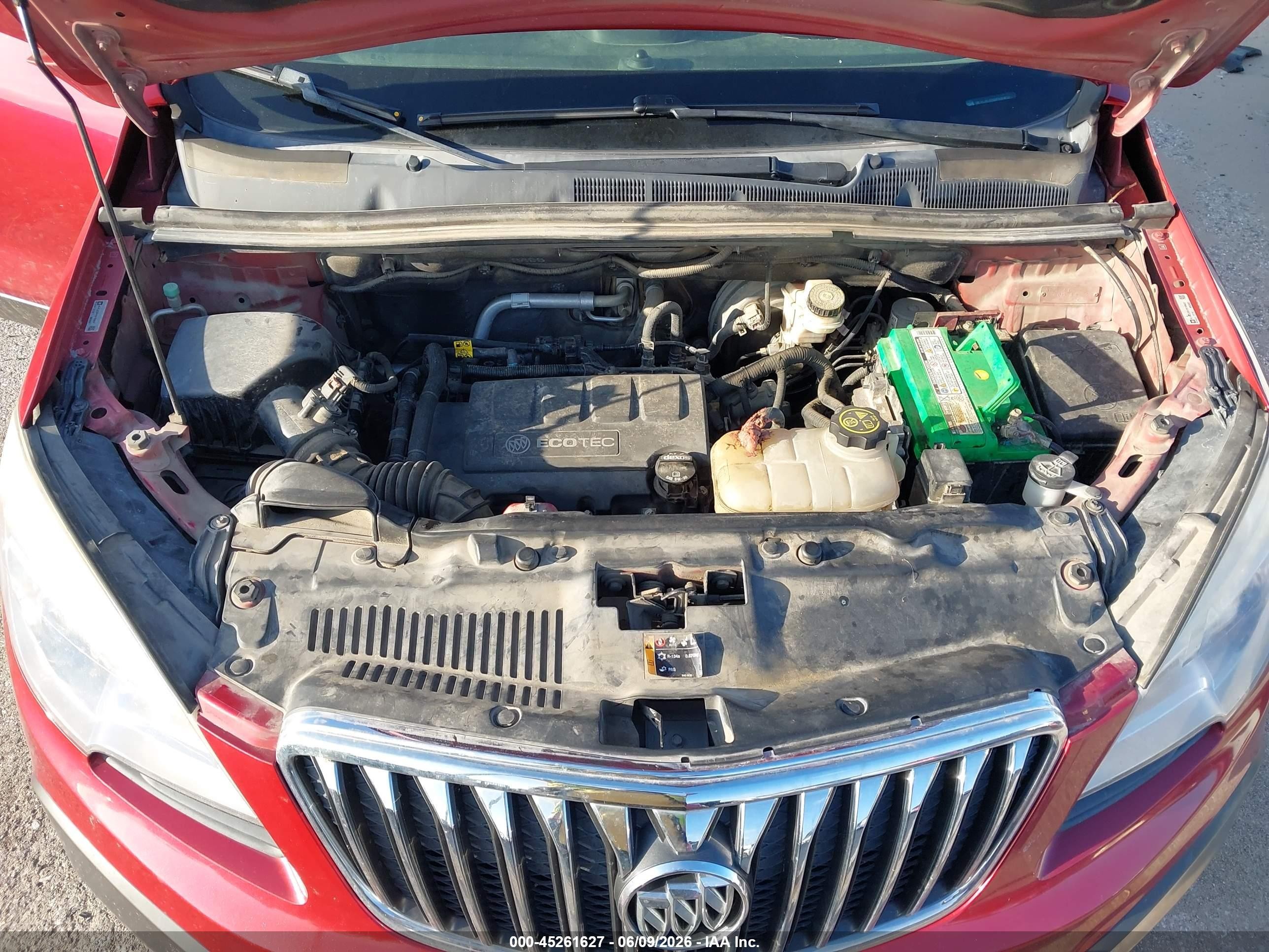 2015 Buick Encore Leather Red vin: KL4CJCSB1FB189632