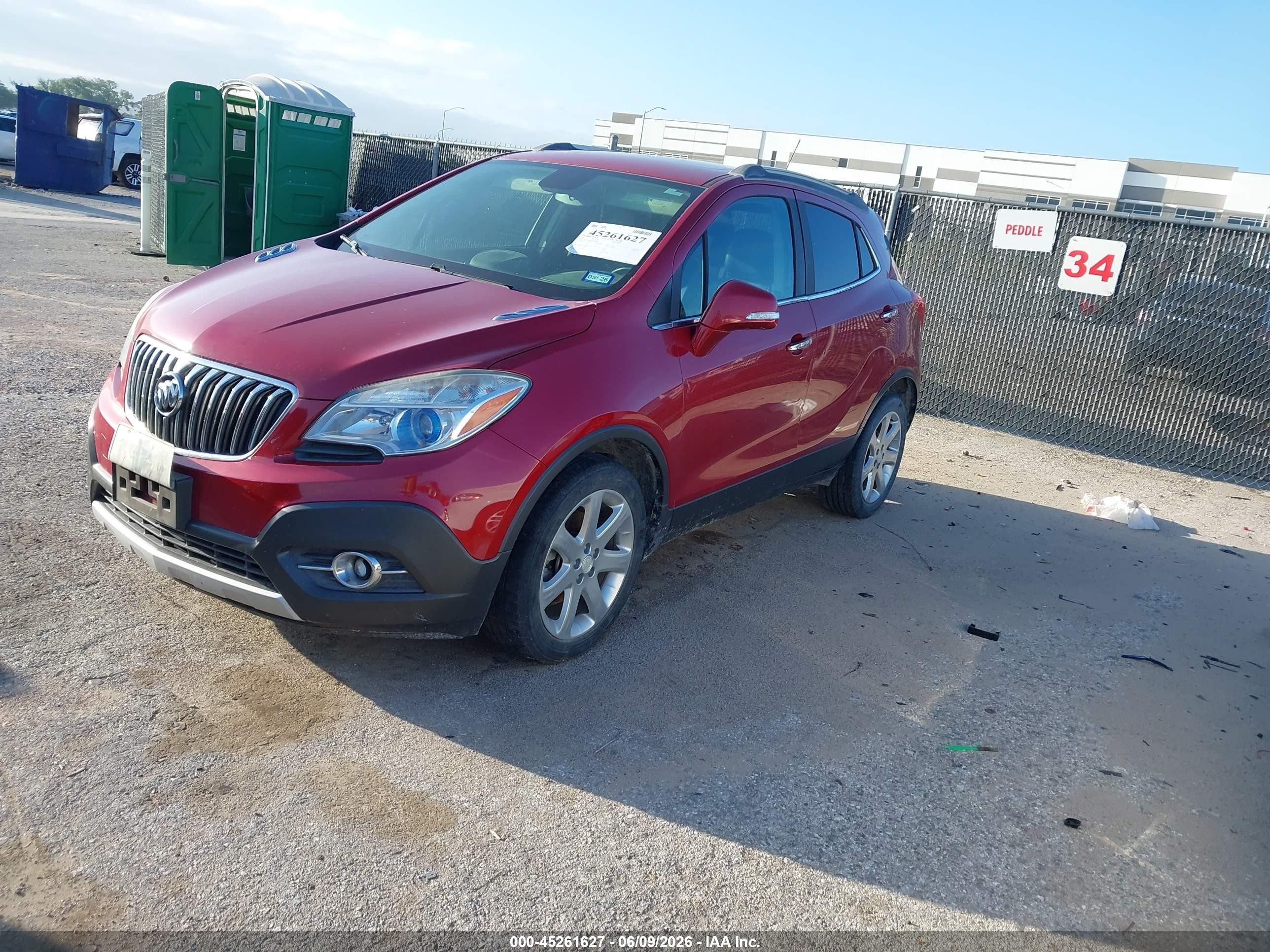 2015 Buick Encore Leather Red vin: KL4CJCSB1FB189632