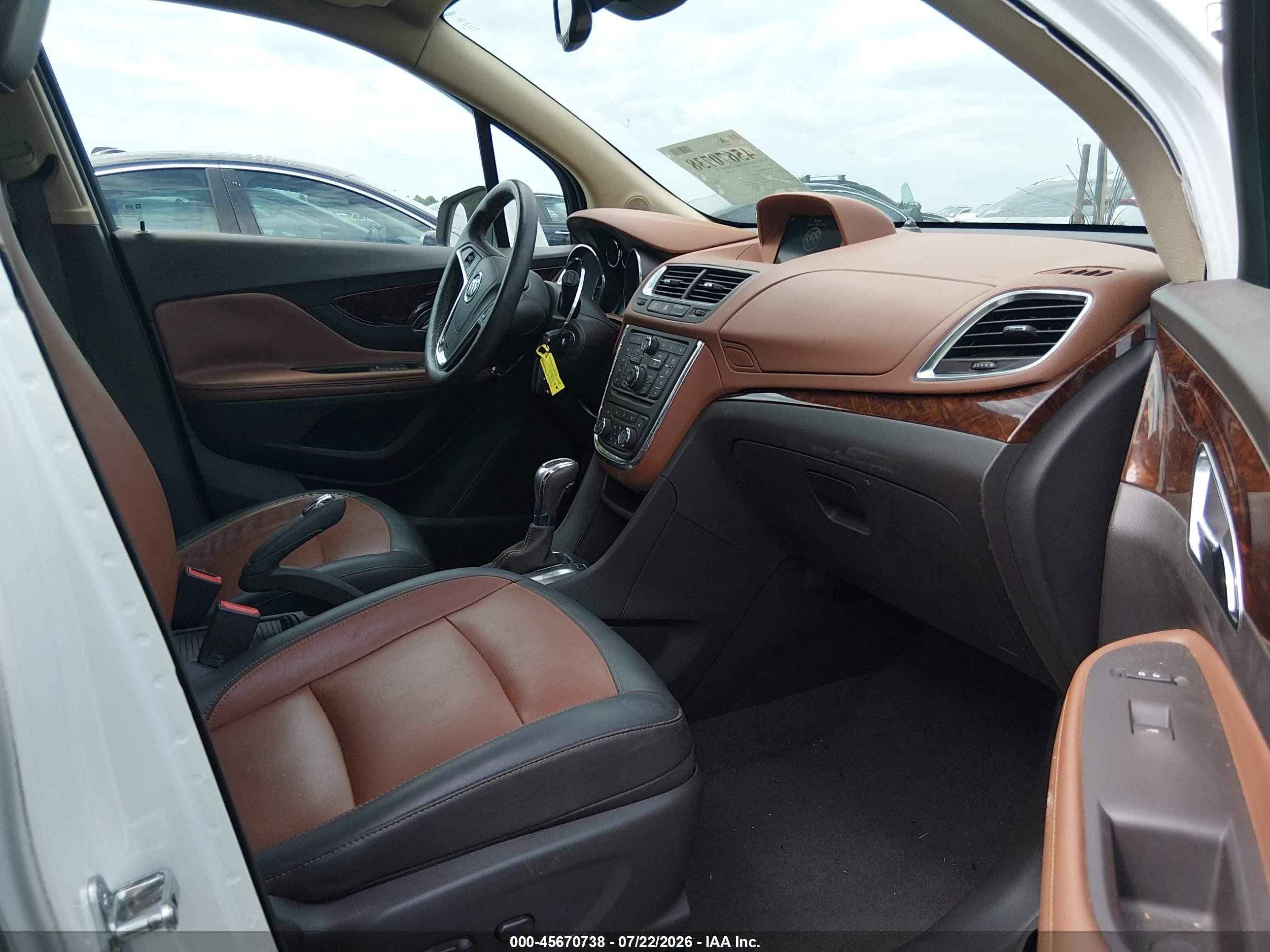 2015 Buick Encore Leather Белый vin: KL4CJCSB1FB239428