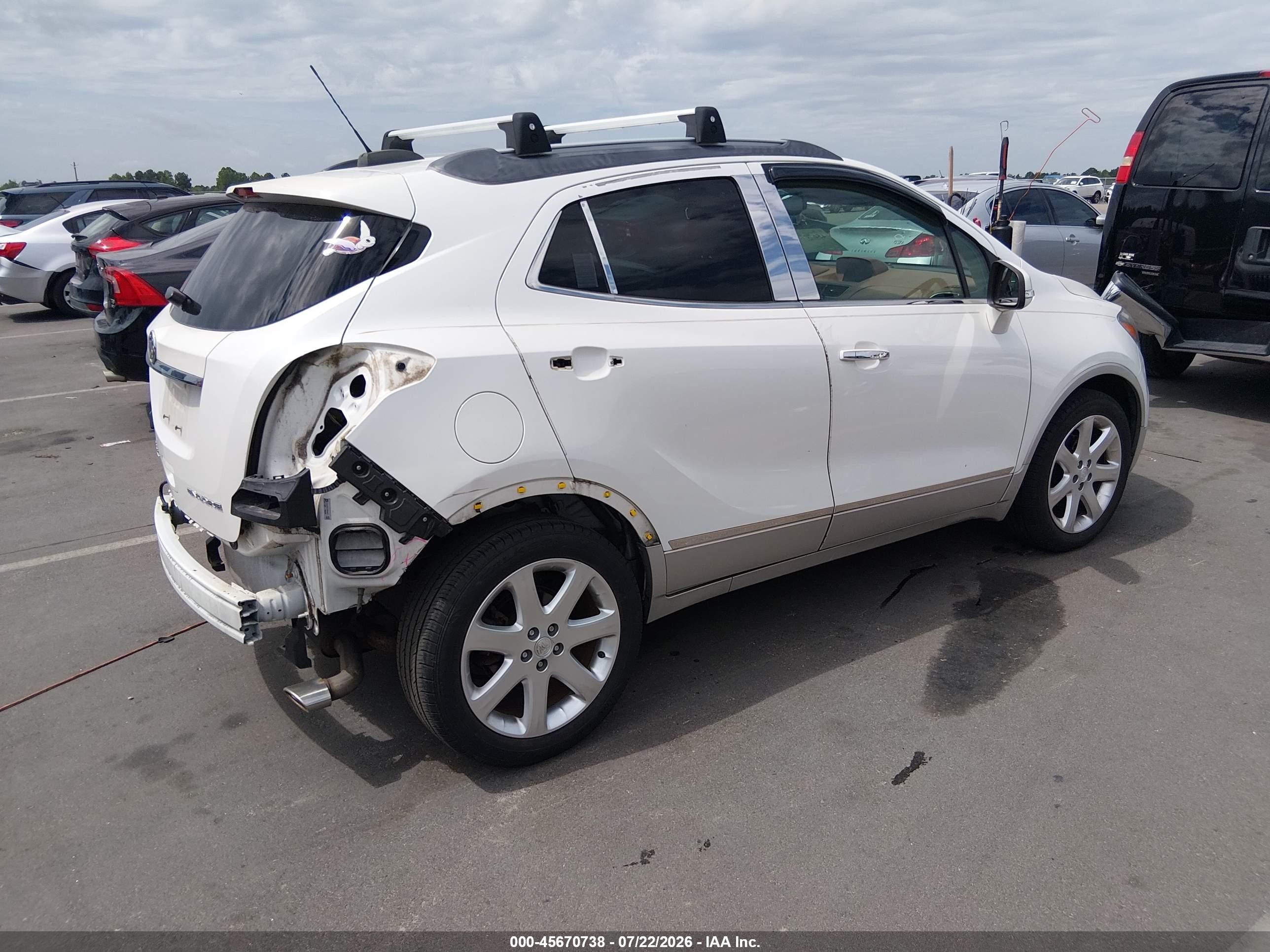 2015 Buick Encore Leather Белый vin: KL4CJCSB1FB239428