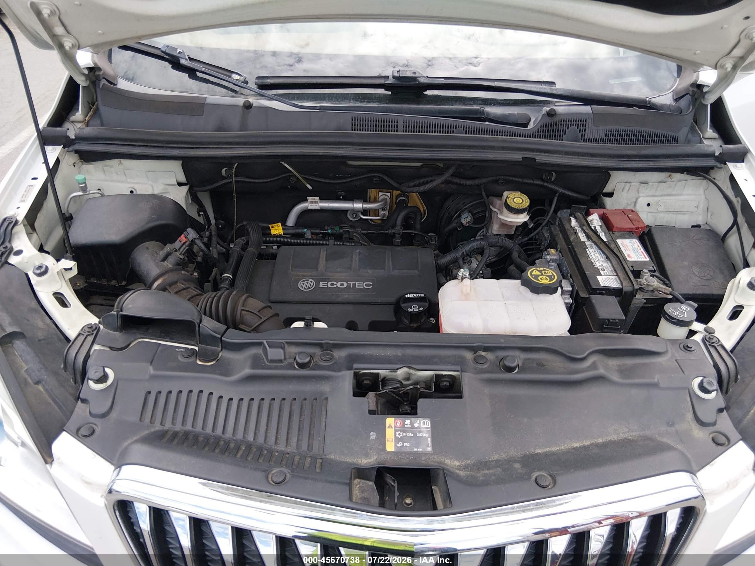 2015 Buick Encore Leather Белый vin: KL4CJCSB1FB239428