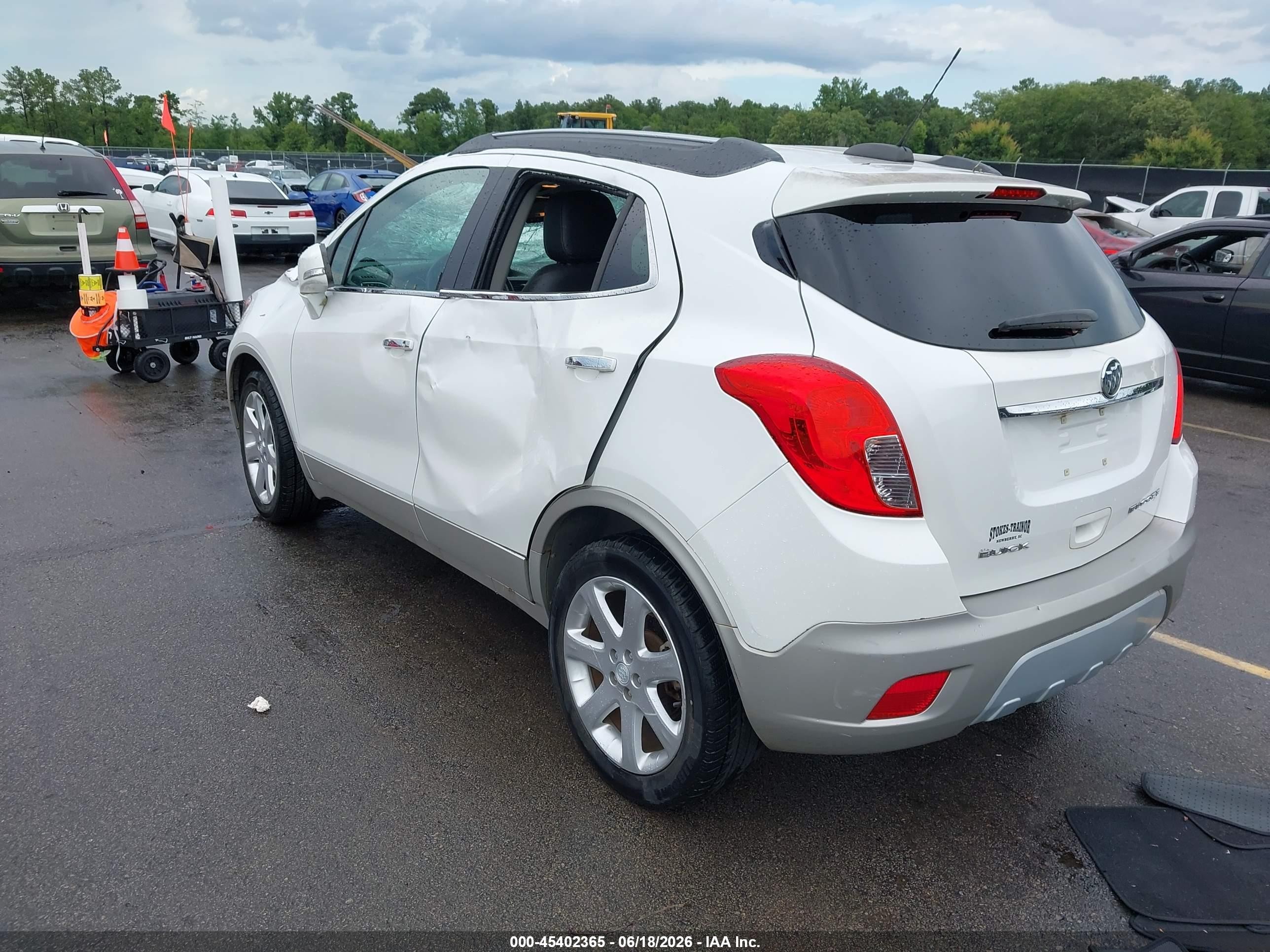 2015 Buick Encore Leather White vin: KL4CJCSB1FB269285