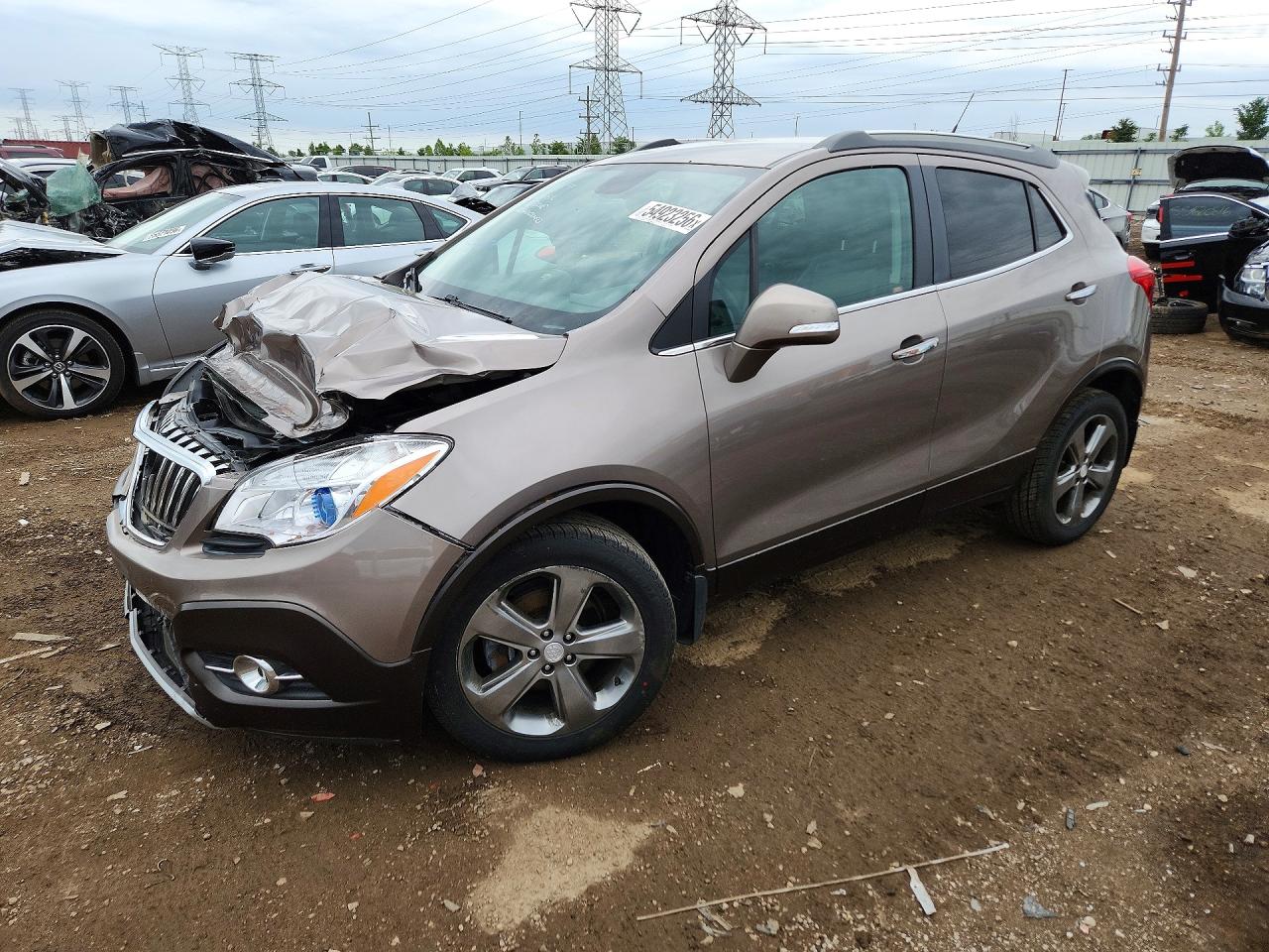2014 Buick Encore Gray vin: KL4CJCSB2EB654255