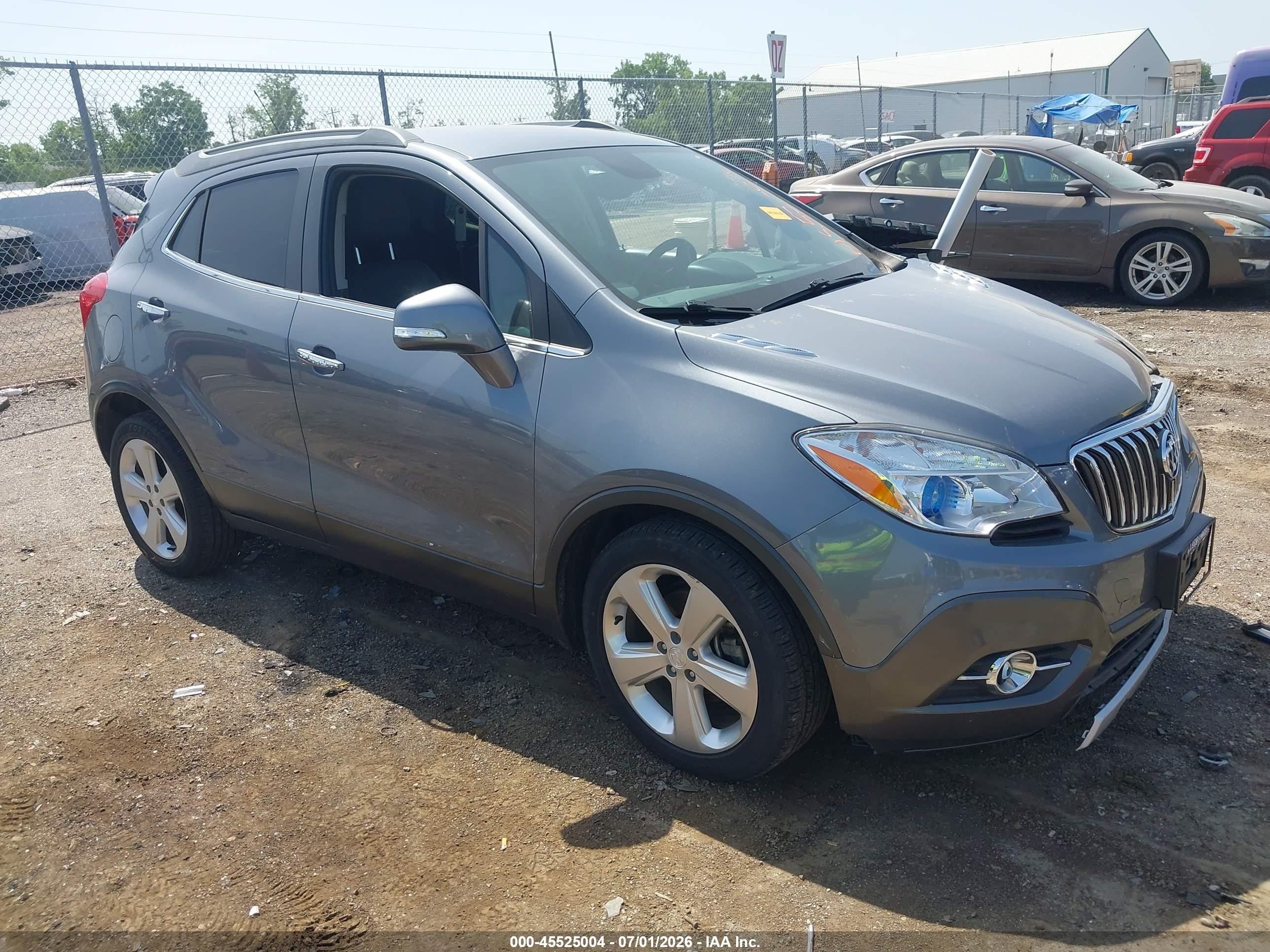 2015 Buick Encore Leather Серый vin: KL4CJCSB2FB104989