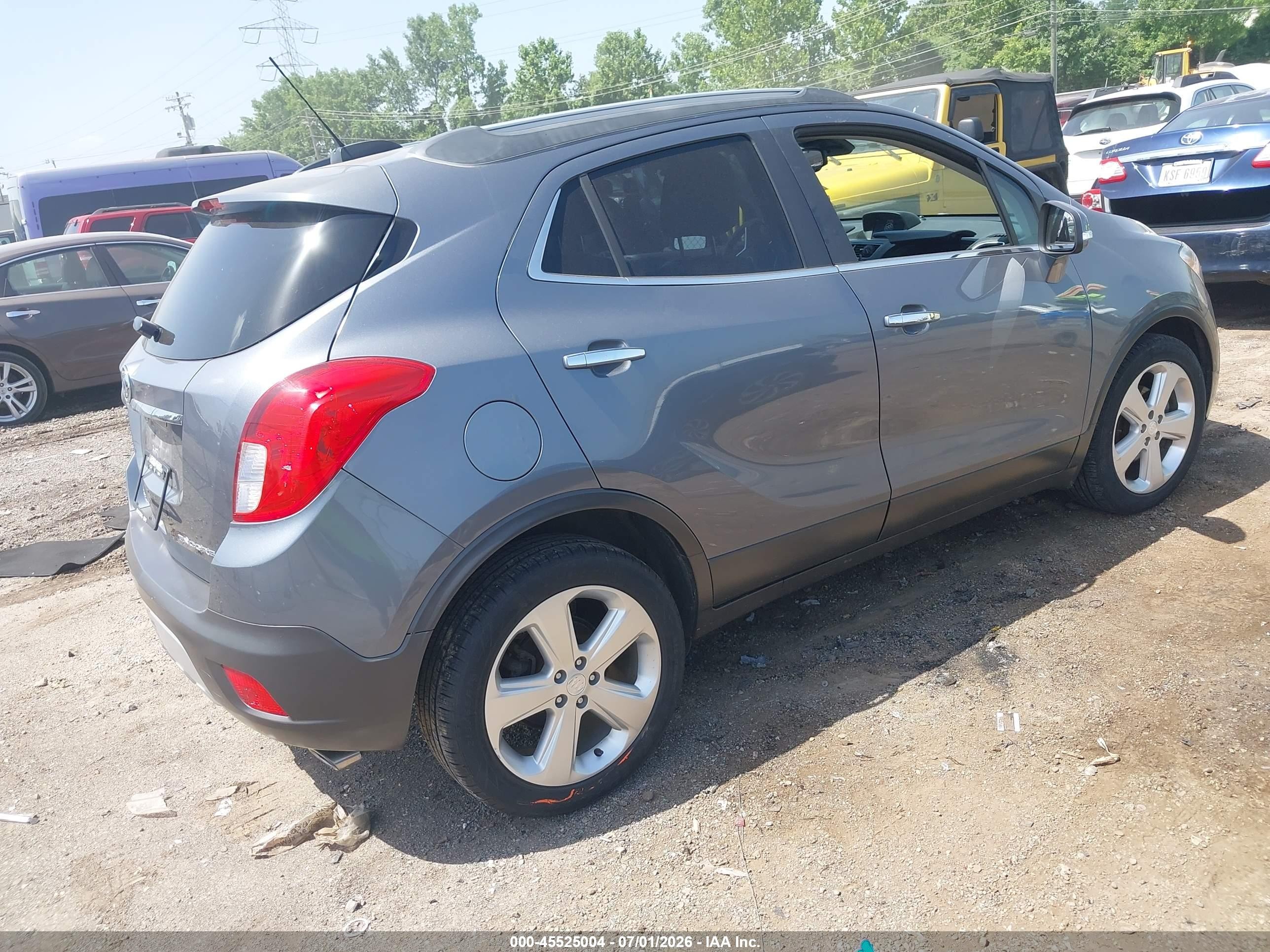 2015 Buick Encore Leather Серый vin: KL4CJCSB2FB104989