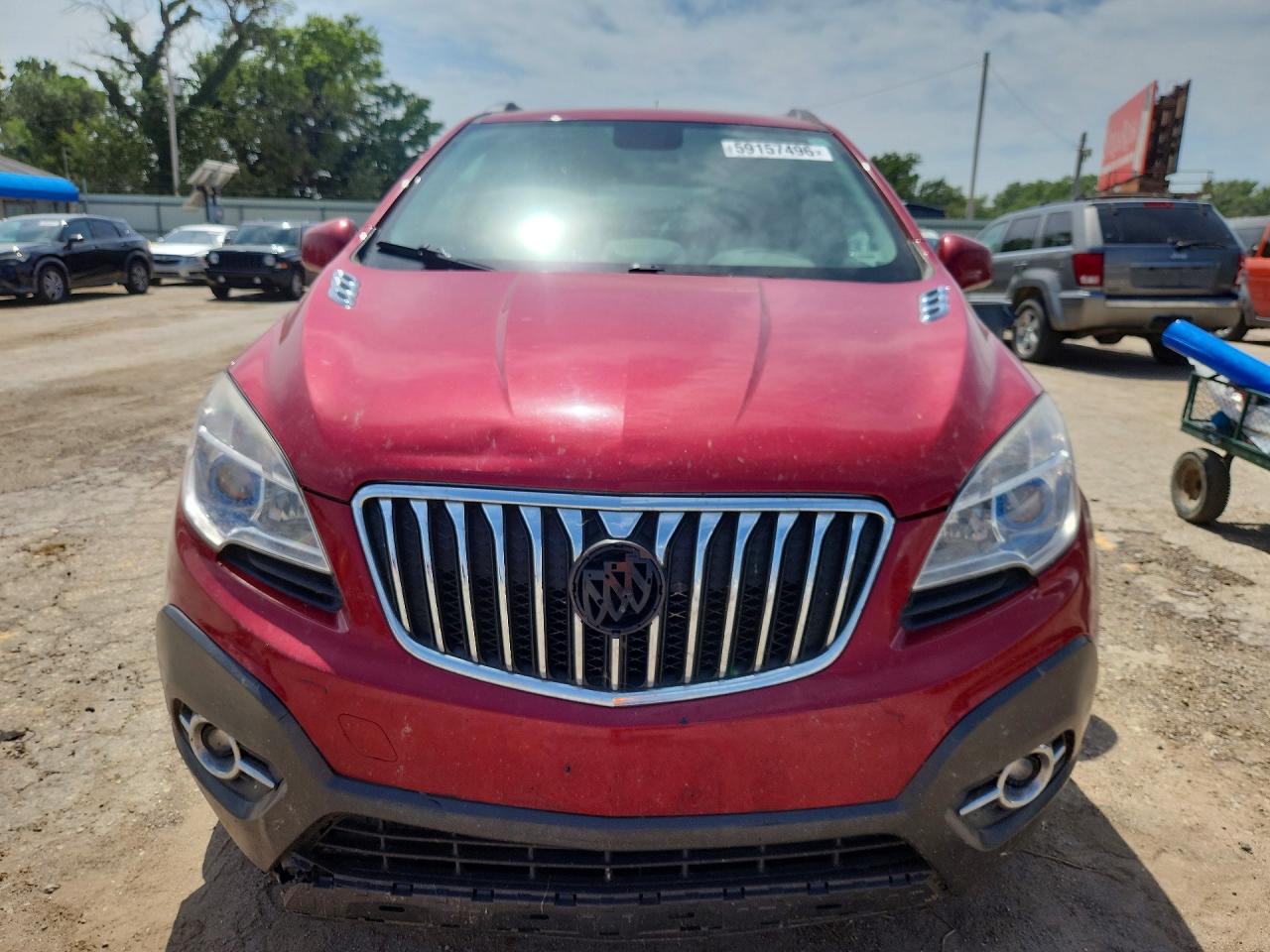 2013 Buick Encore Maroon vin: KL4CJCSB3DB172005