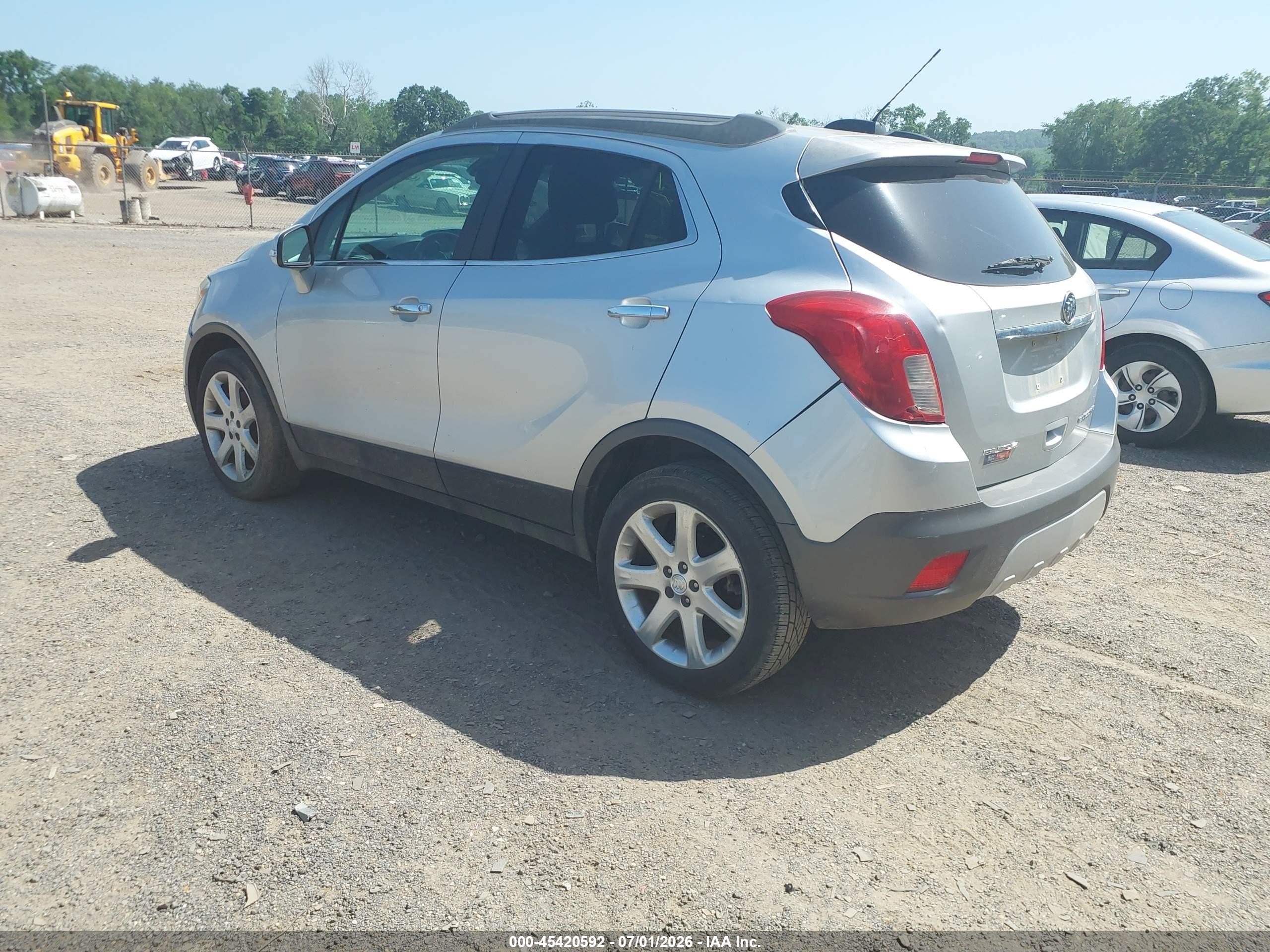 2015 Buick Encore Leather Серебряный vin: KL4CJCSB3FB268509