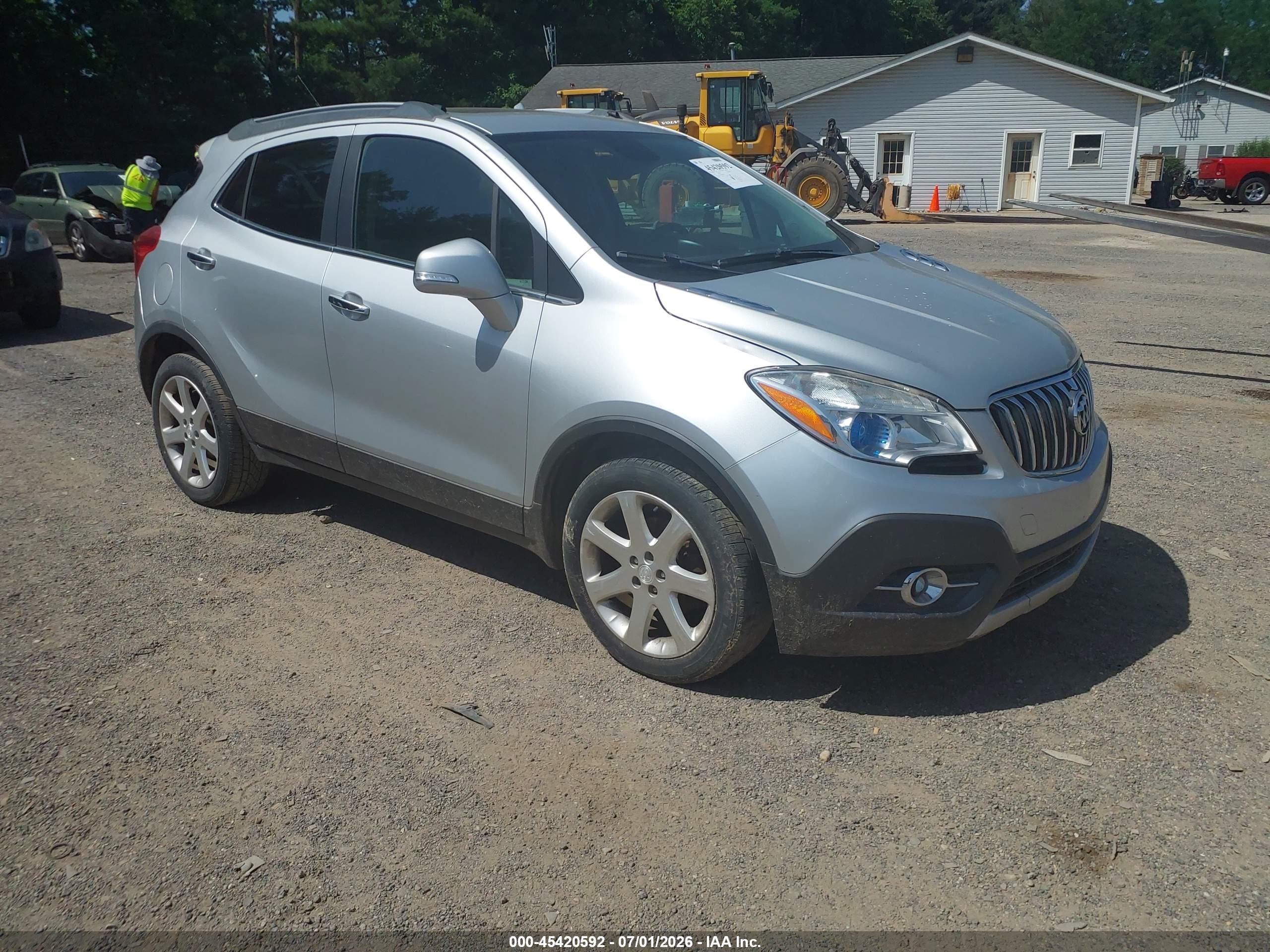 2015 Buick Encore Leather Серебряный vin: KL4CJCSB3FB268509