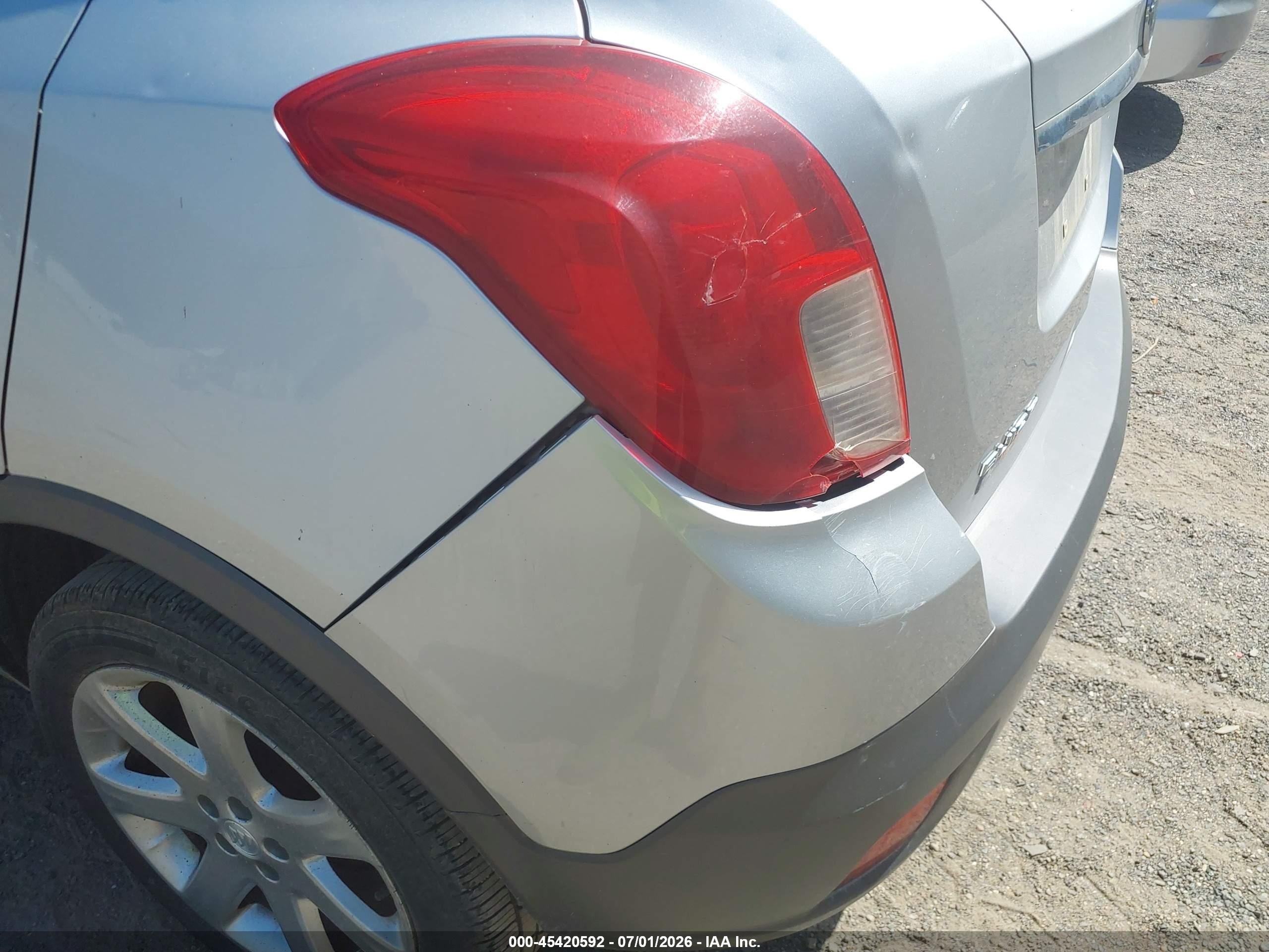 2015 Buick Encore Leather Серебряный vin: KL4CJCSB3FB268509