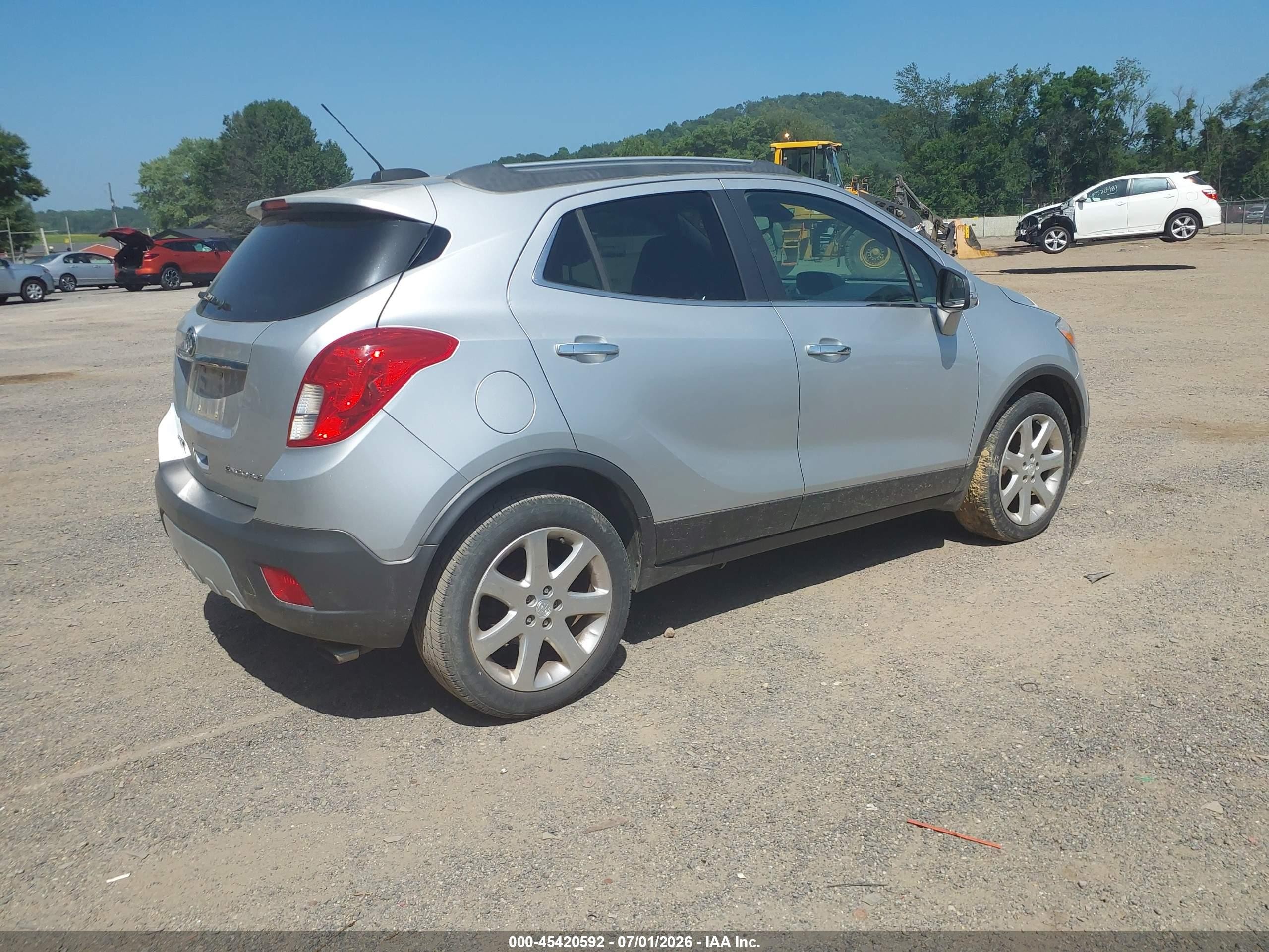 2015 Buick Encore Leather Серебряный vin: KL4CJCSB3FB268509