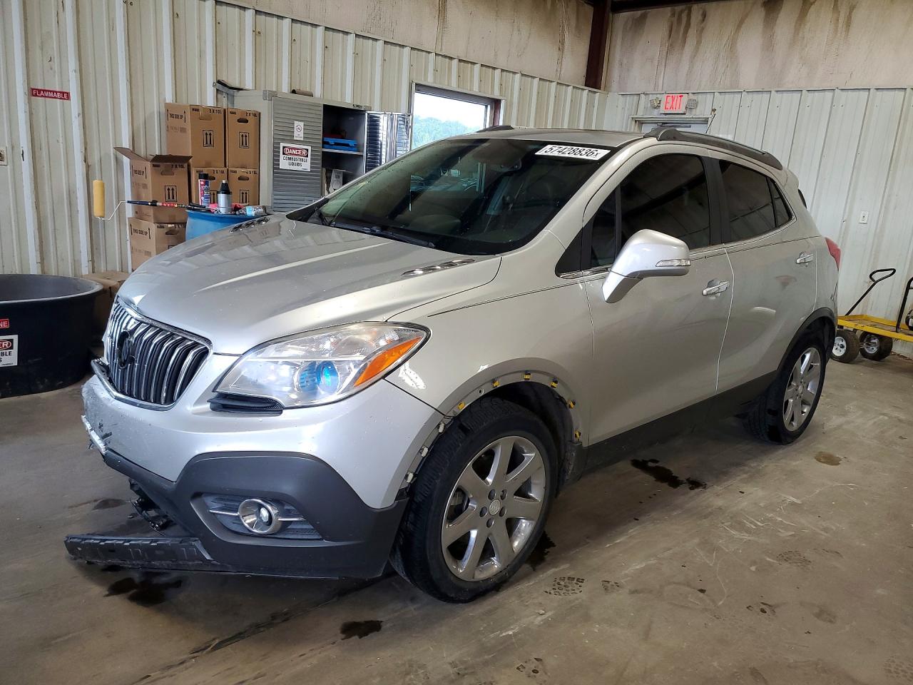2014 Buick Encore Silver vin: KL4CJCSB4EB659344