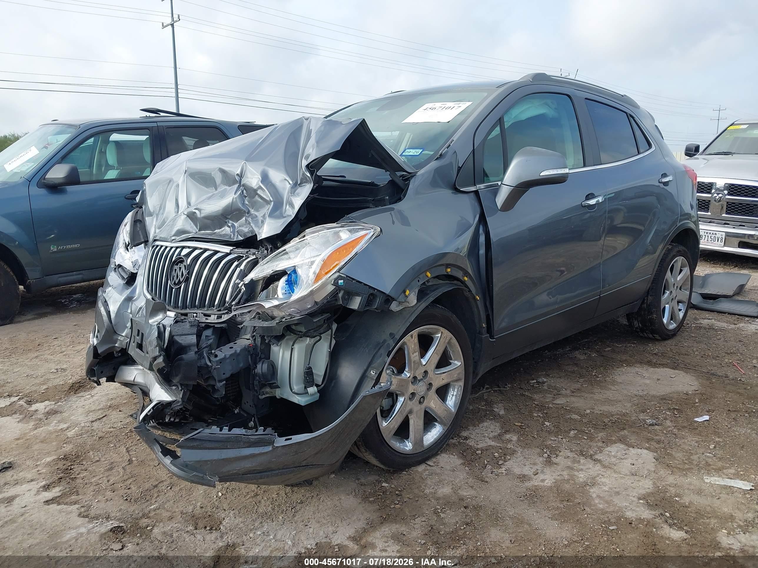 2014 Buick Encore Leather Gray vin: KL4CJCSB4EB684664