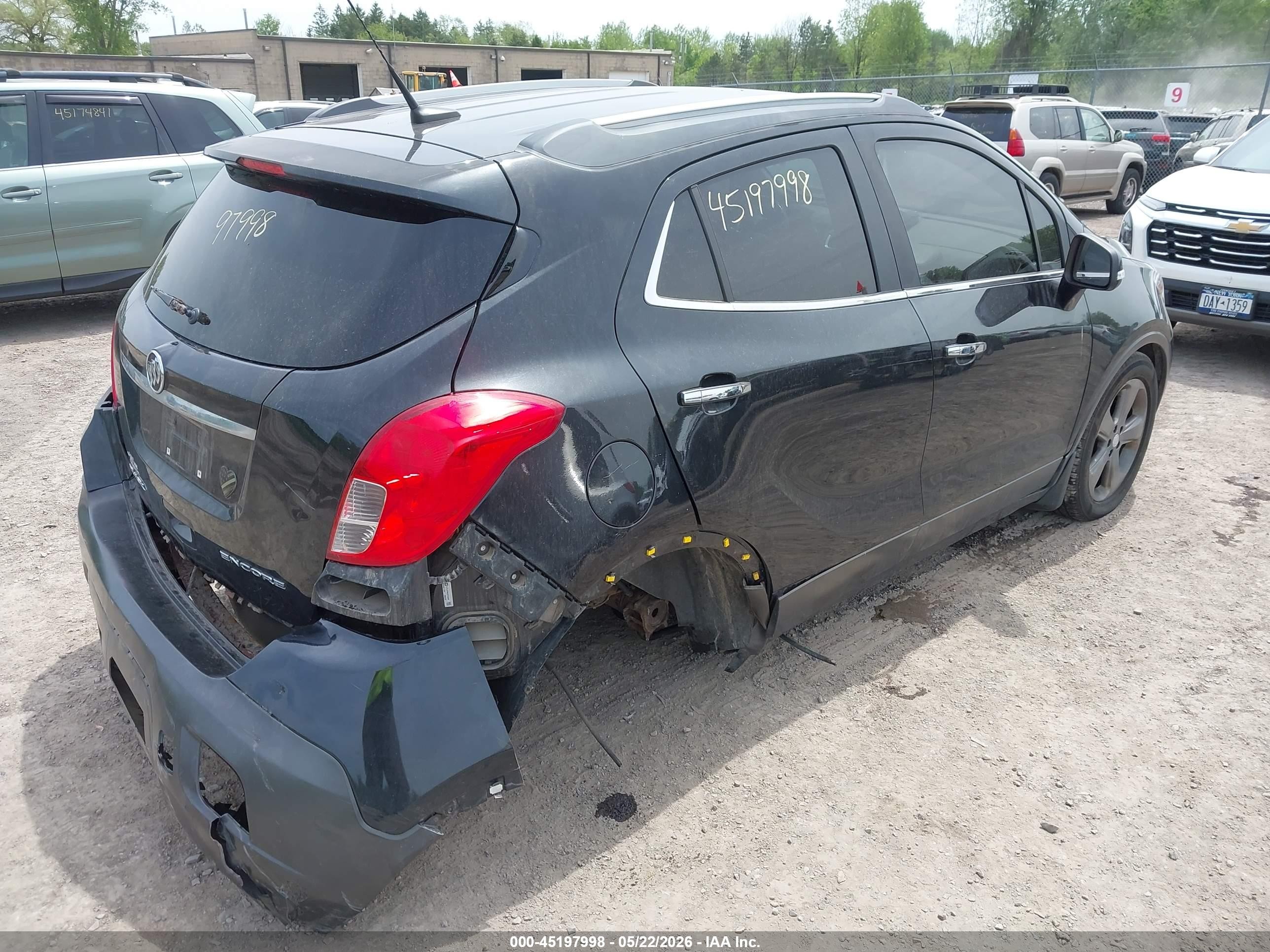 2014 Buick Encore Leather Black vin: KL4CJCSB4EB745463