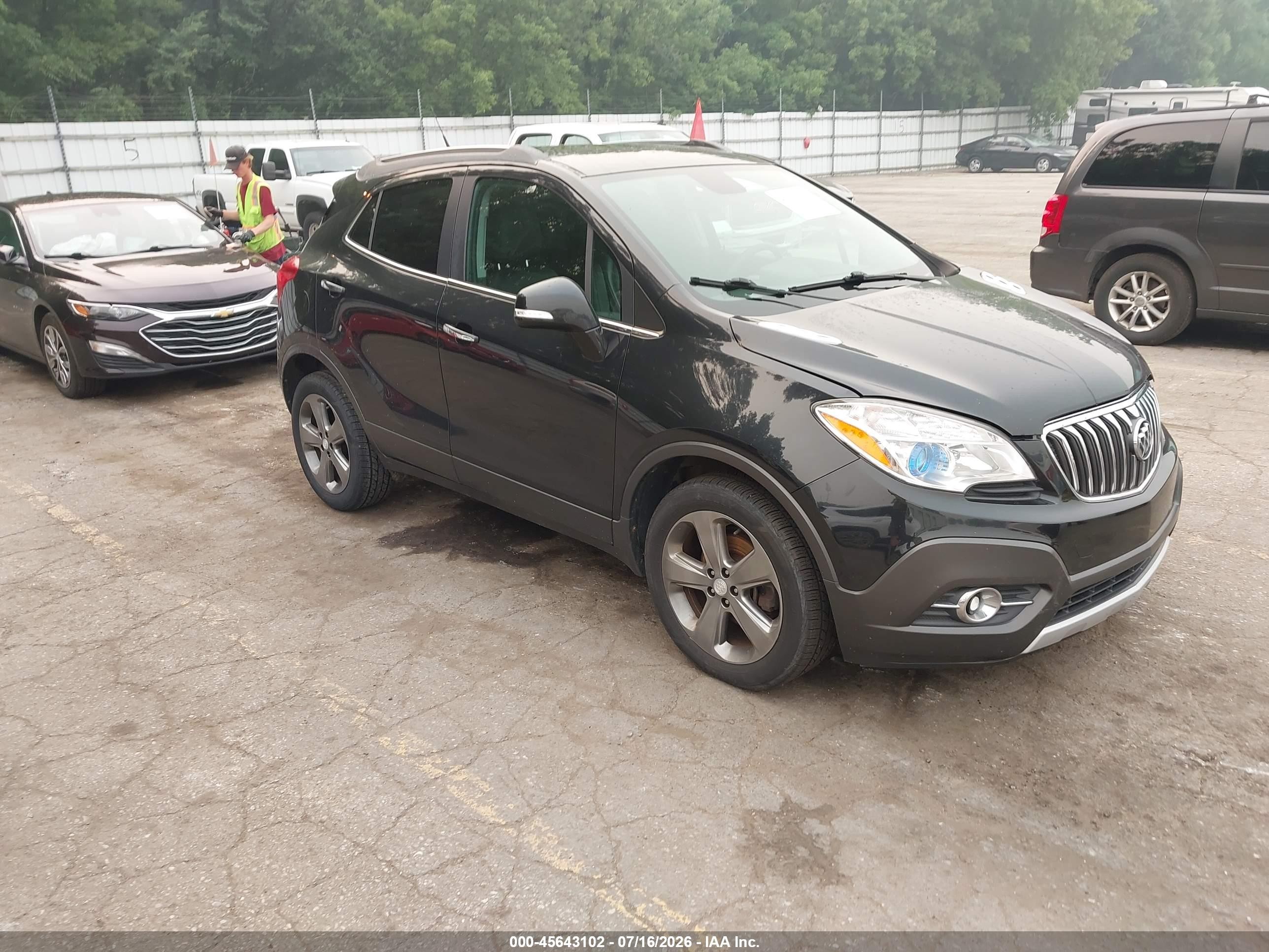 2014 Buick Encore Leather Черный vin: KL4CJCSB4EB758665