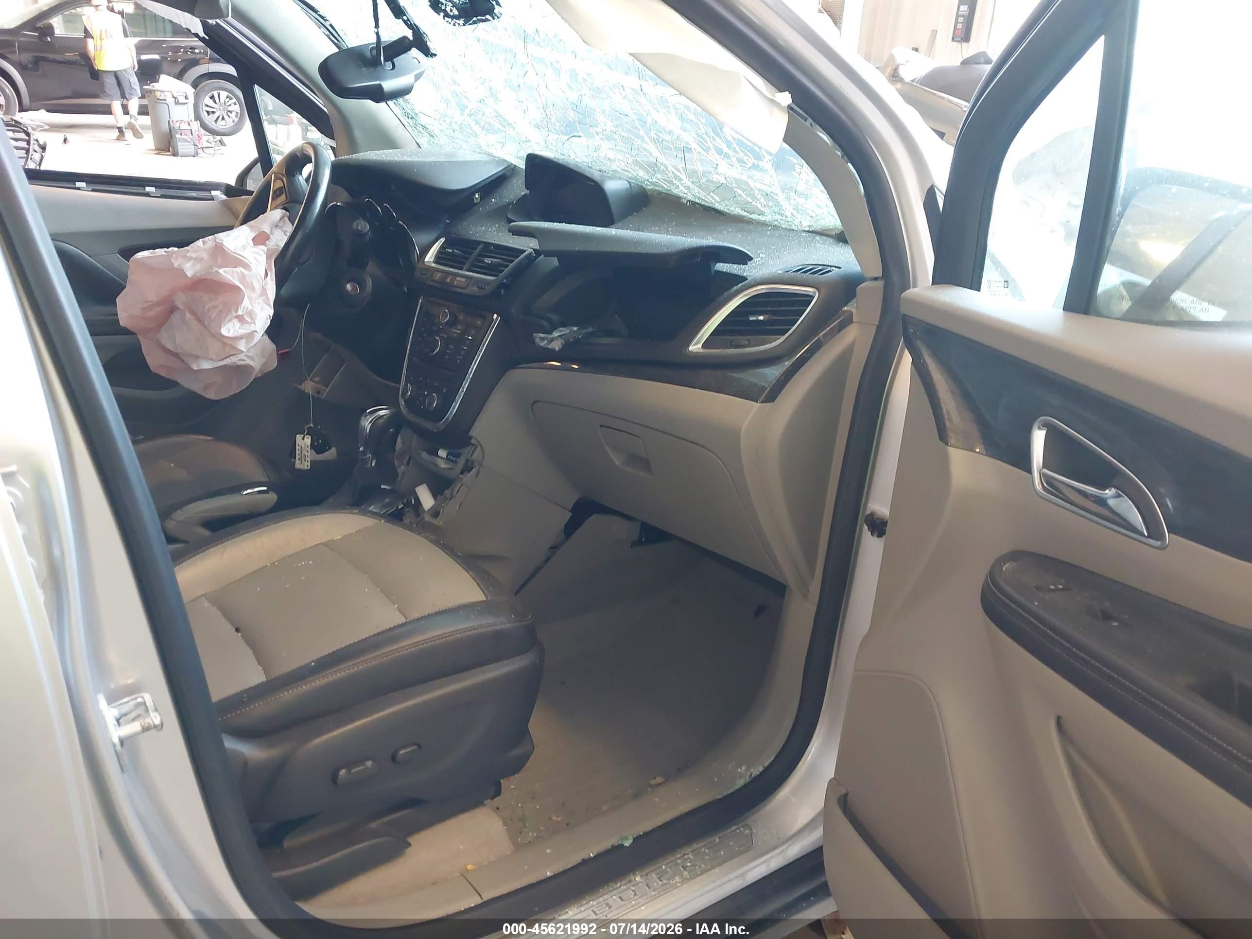 2015 Buick Encore Leather Silver vin: KL4CJCSB4FB253095