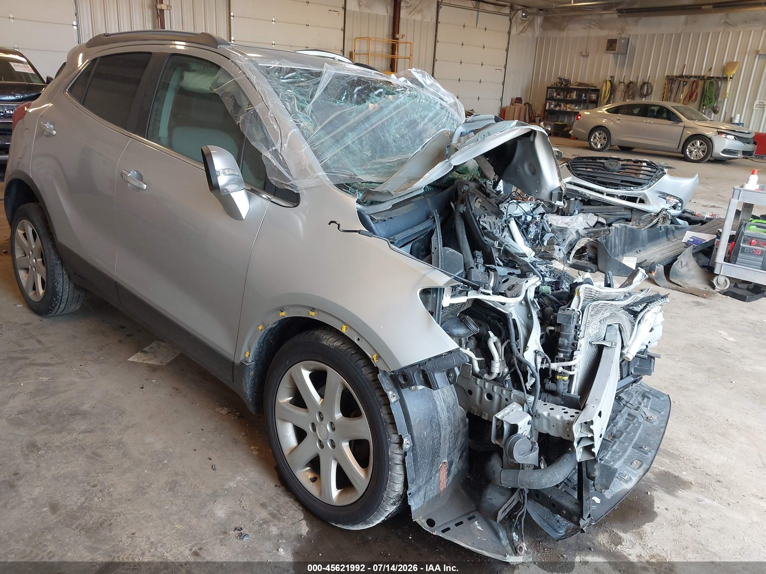 2015 Buick Encore Leather Silver vin: KL4CJCSB4FB253095