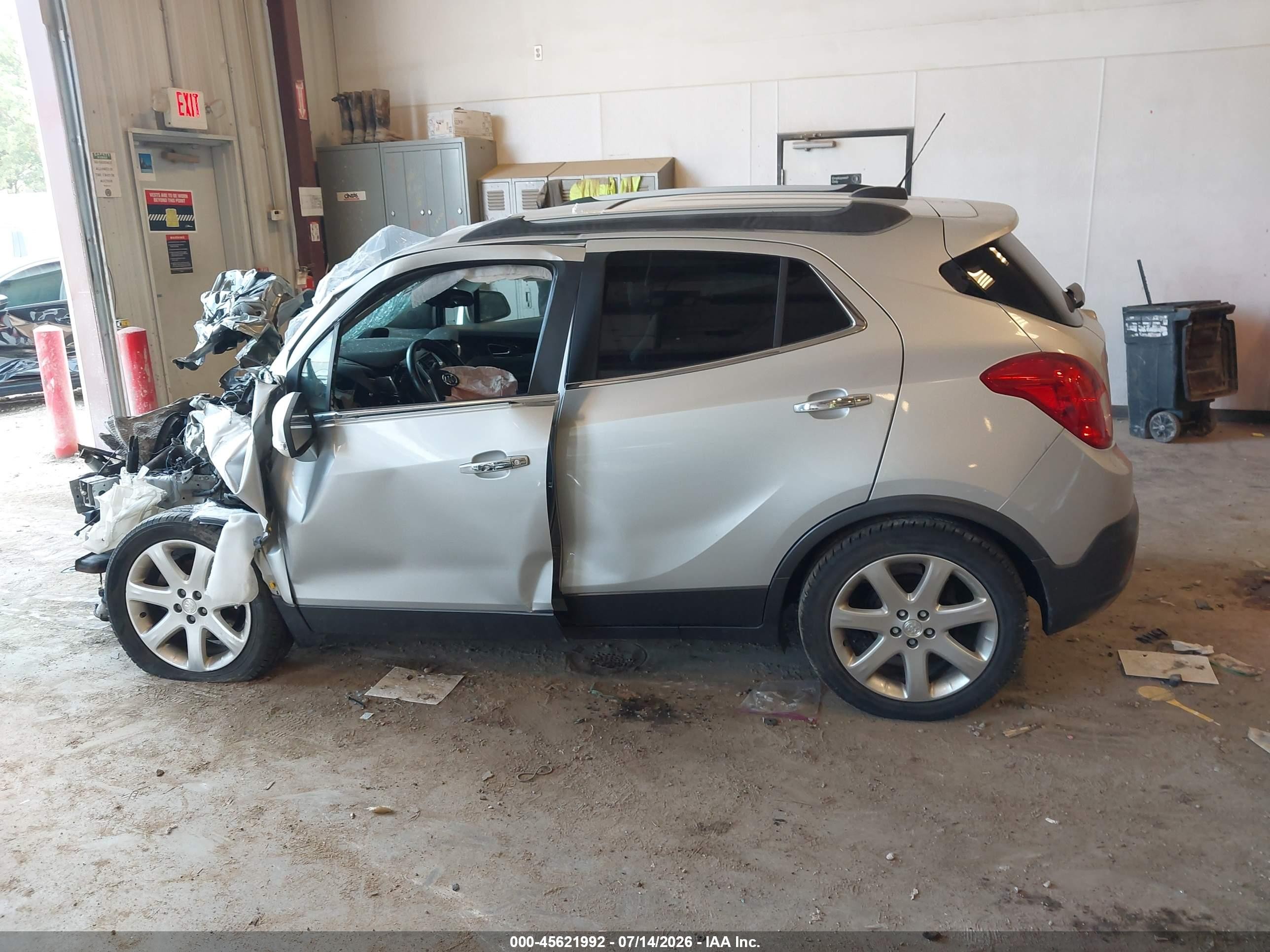 2015 Buick Encore Leather Silver vin: KL4CJCSB4FB253095