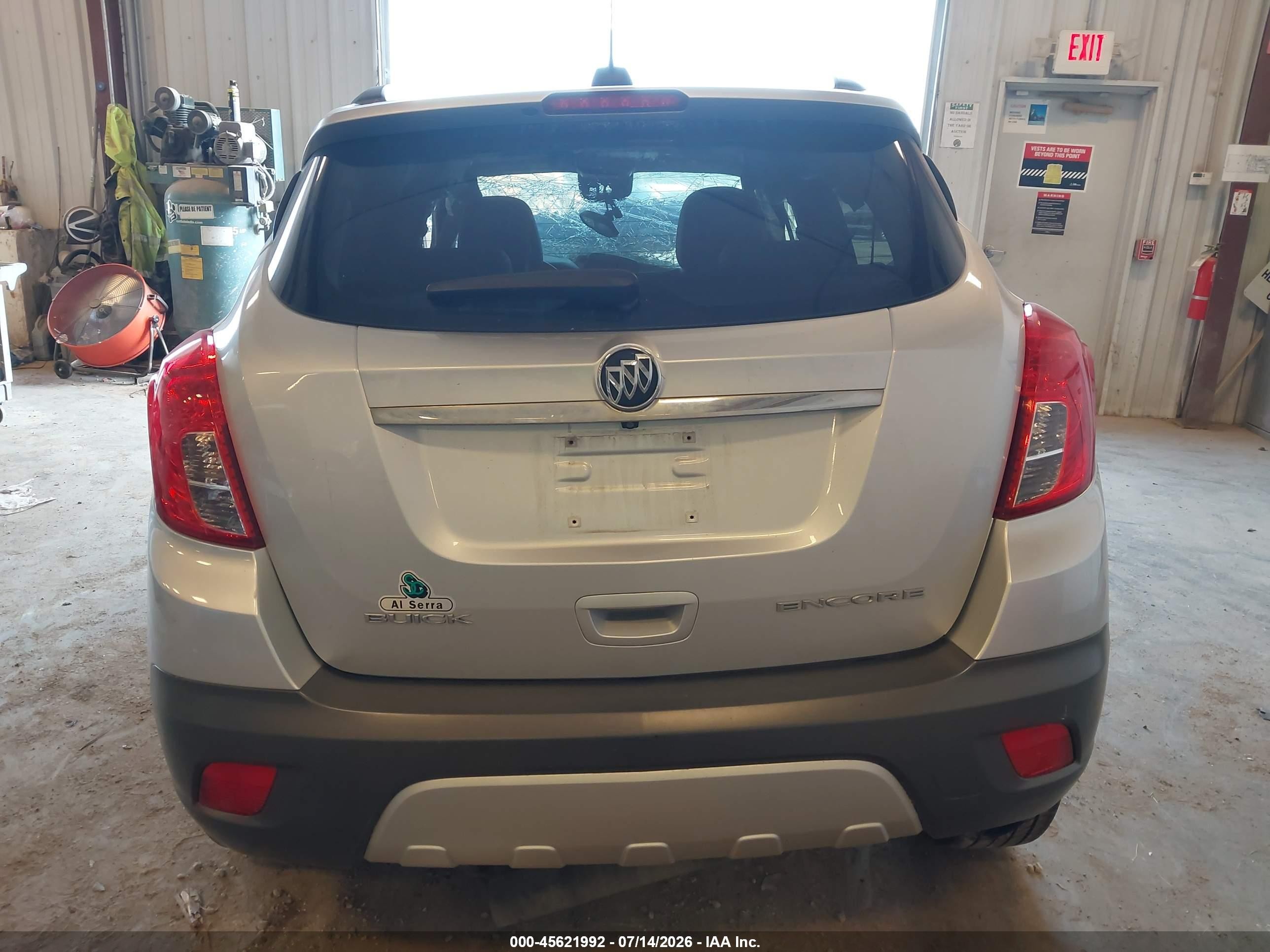 2015 Buick Encore Leather Silver vin: KL4CJCSB4FB253095