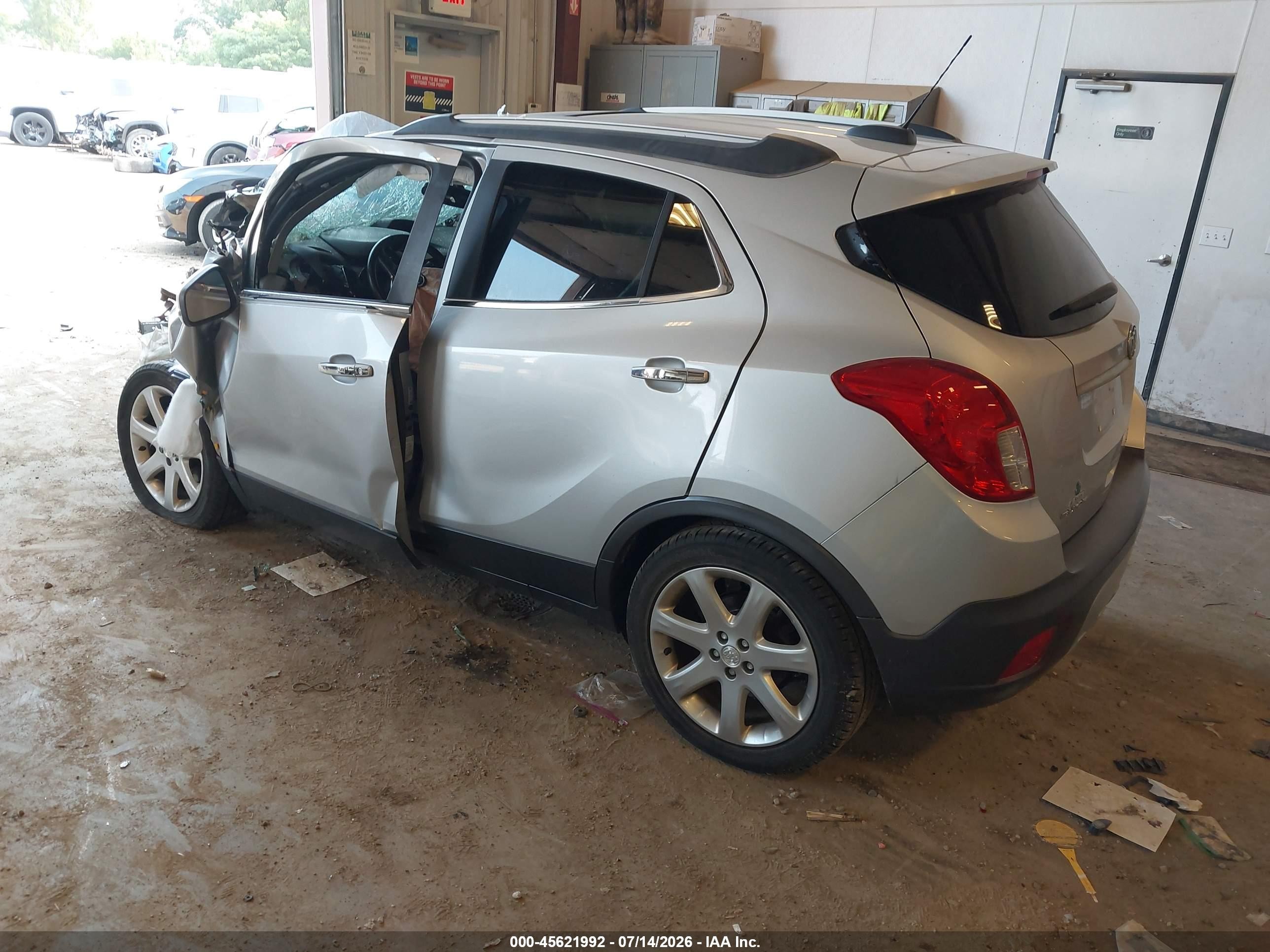 2015 Buick Encore Leather Silver vin: KL4CJCSB4FB253095