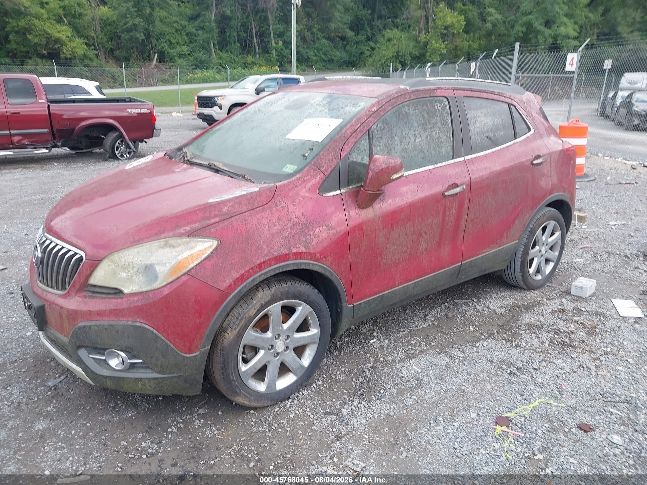 2014 Buick Encore Leather Red vin: KL4CJCSB5EB720992