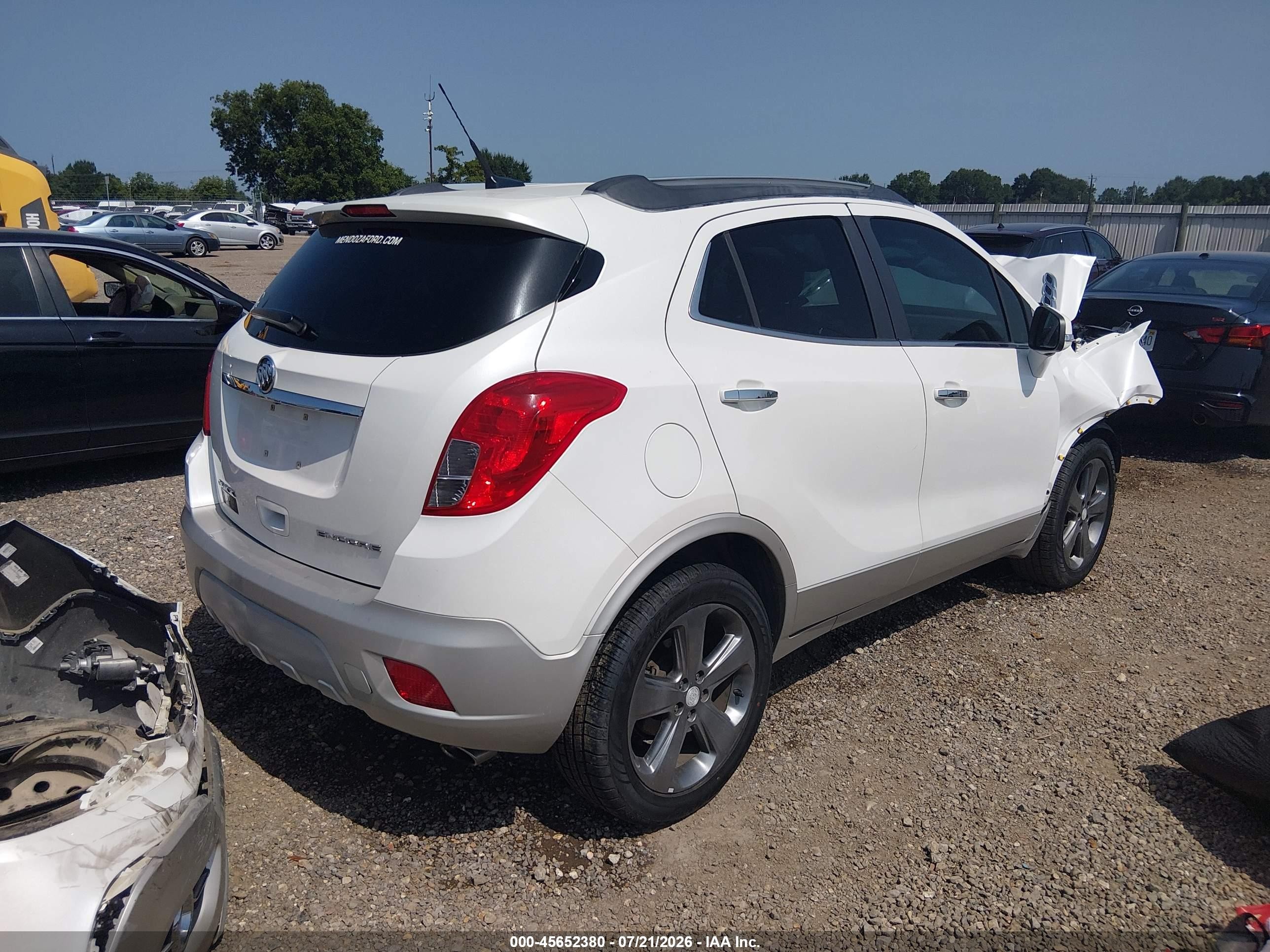 2014 Buick Encore Leather White vin: KL4CJCSB5EB786006