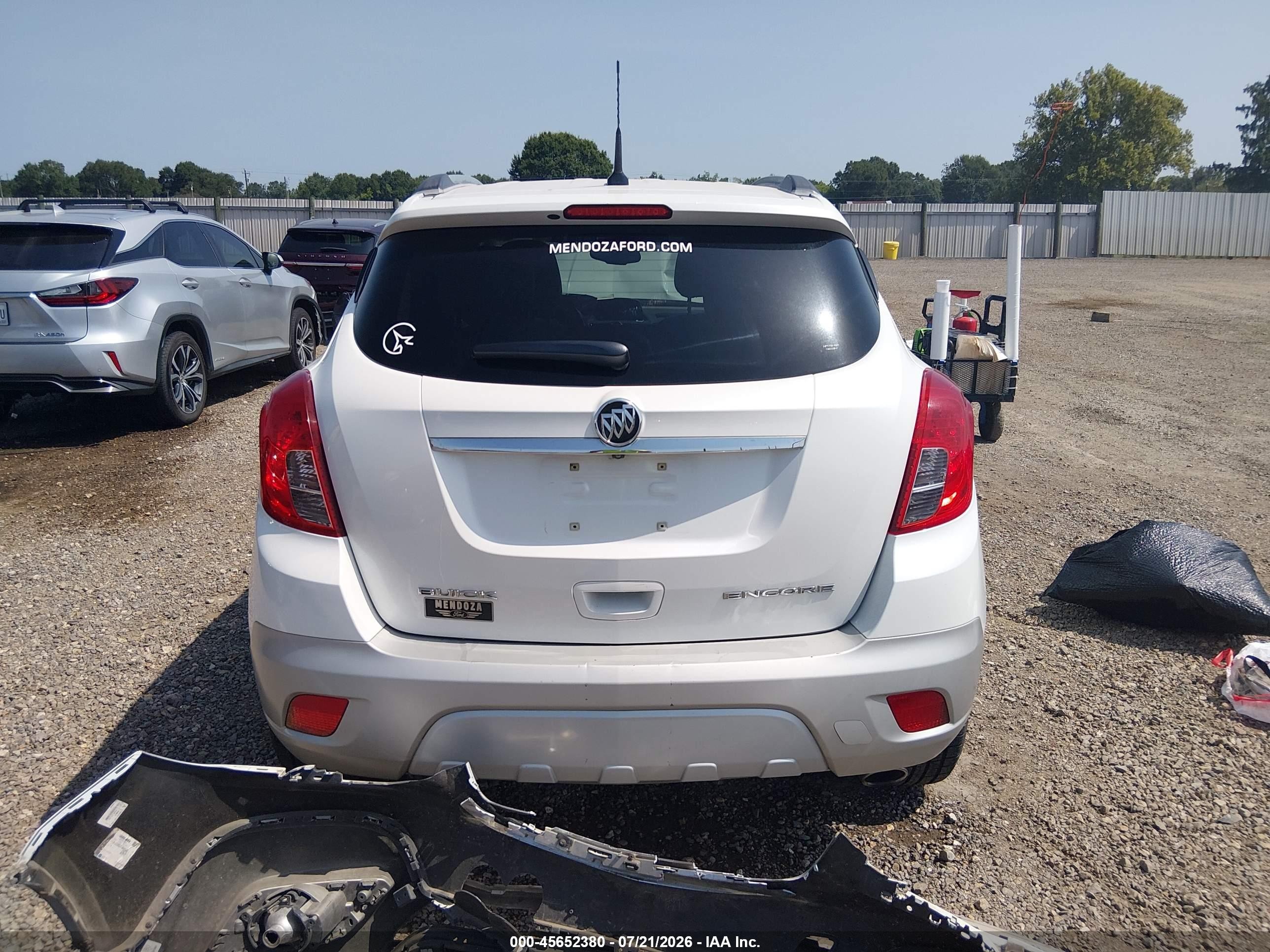 2014 Buick Encore Leather White vin: KL4CJCSB5EB786006