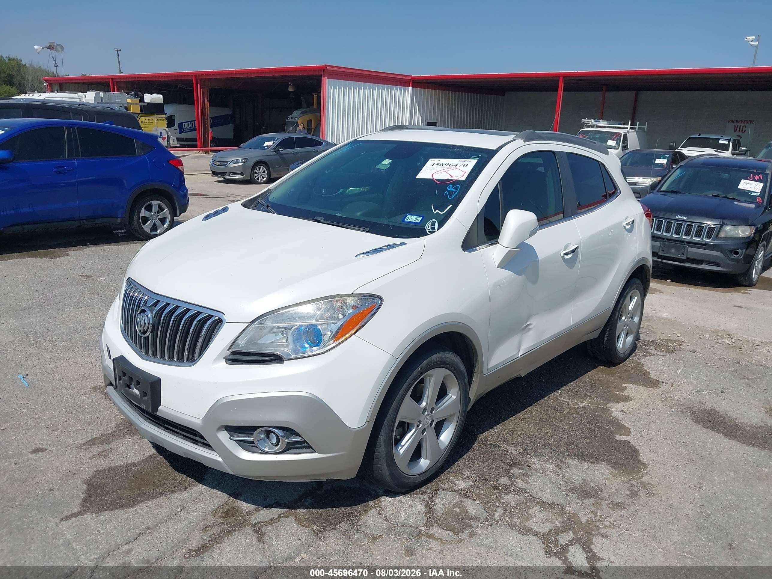 2015 Buick Encore Leather White vin: KL4CJCSB5FB075293