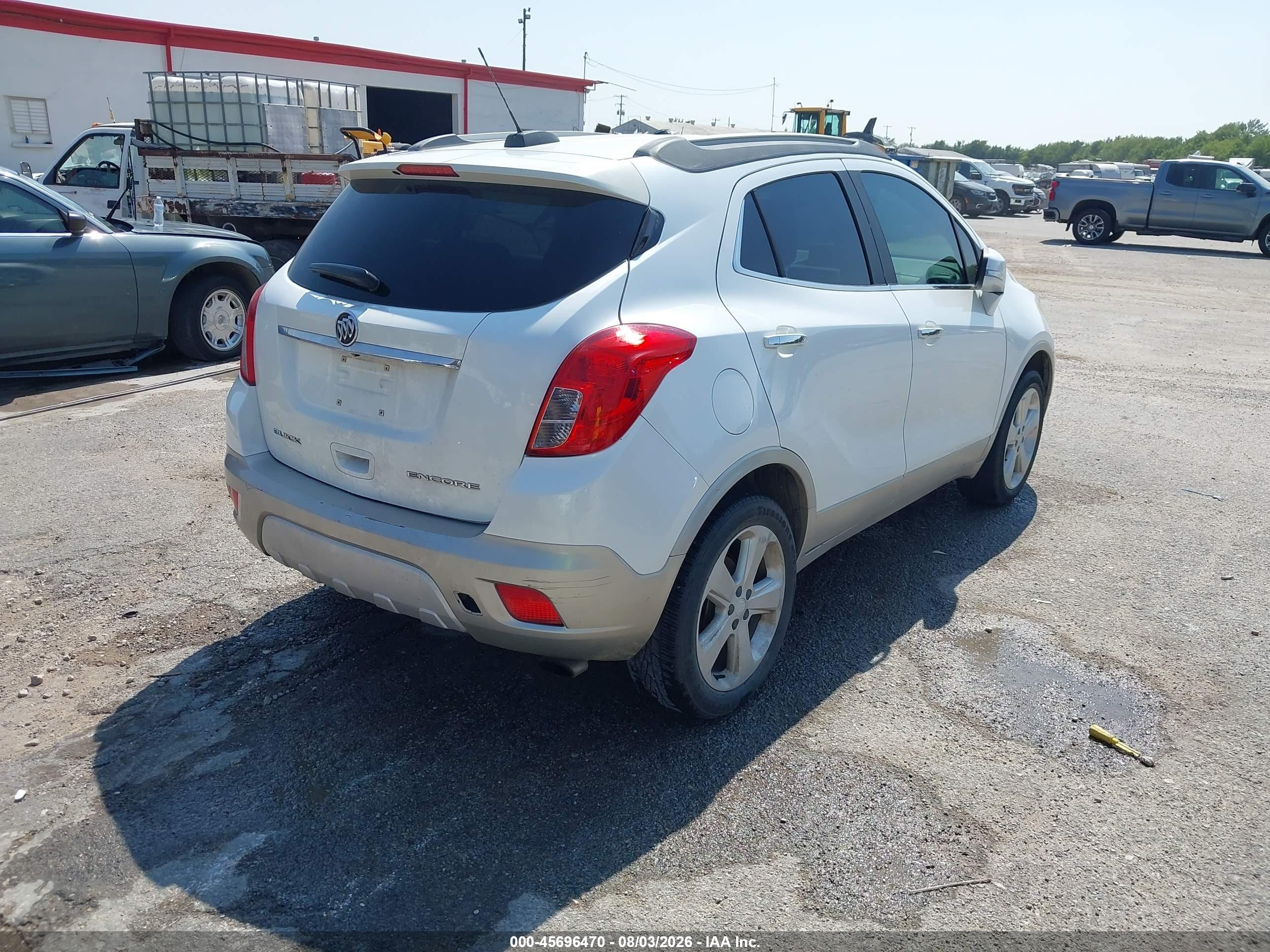 2015 Buick Encore Leather White vin: KL4CJCSB5FB075293