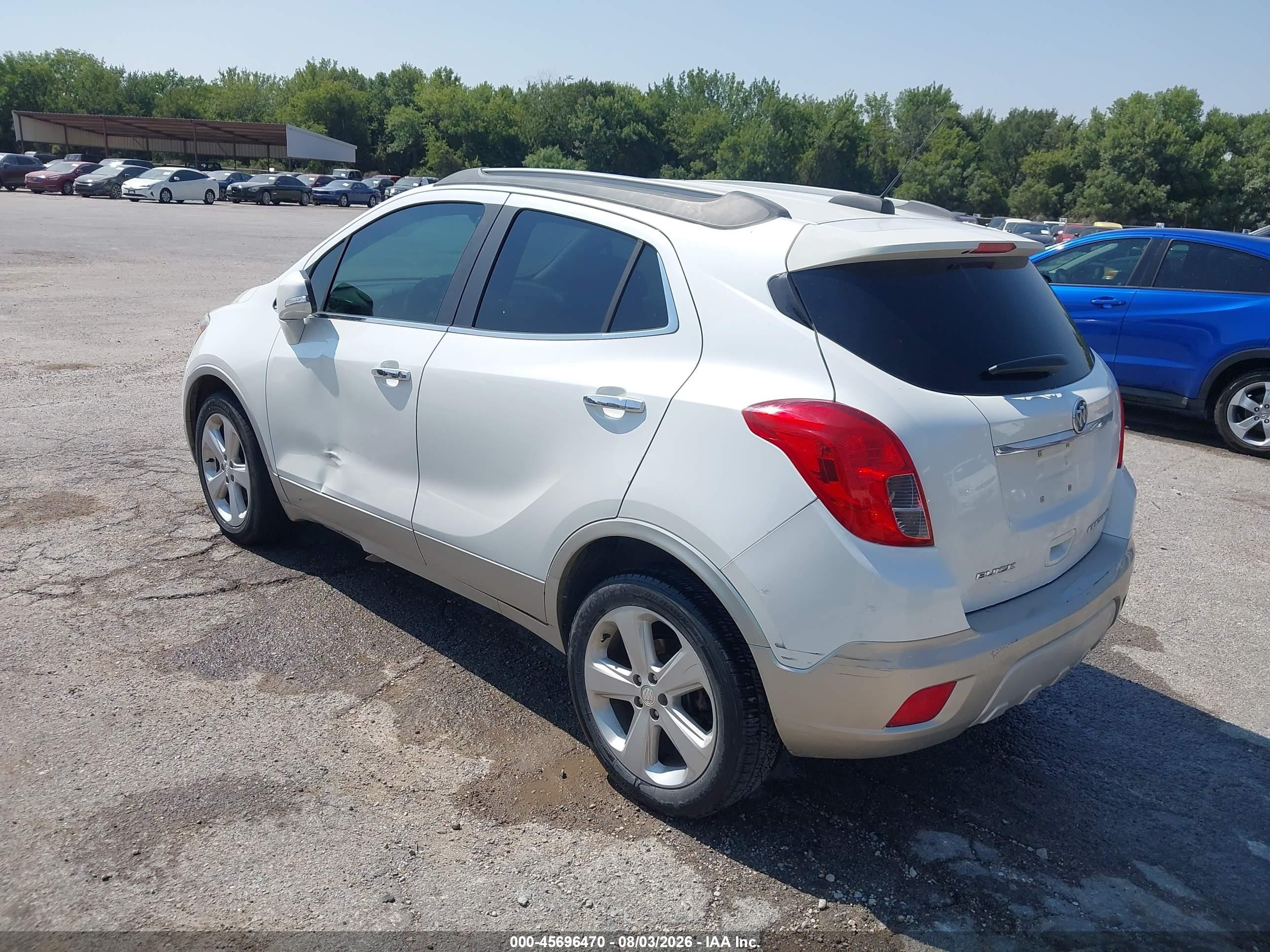 2015 Buick Encore Leather White vin: KL4CJCSB5FB075293
