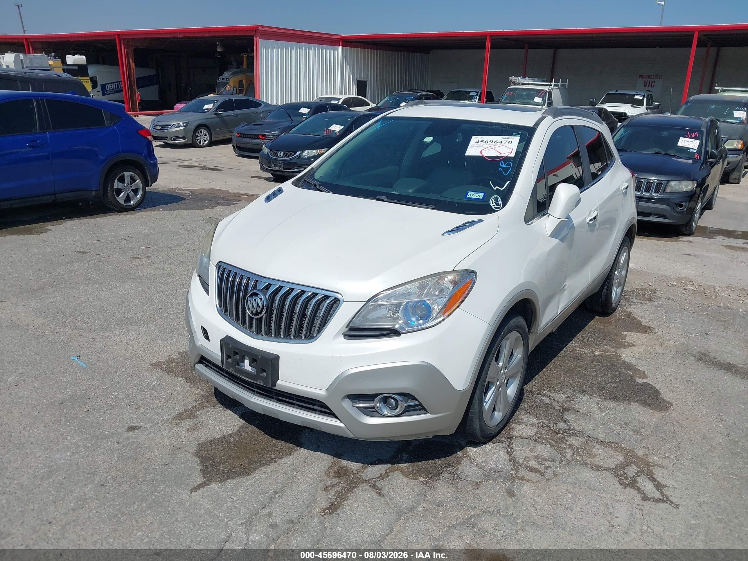 2015 Buick Encore Leather White vin: KL4CJCSB5FB075293