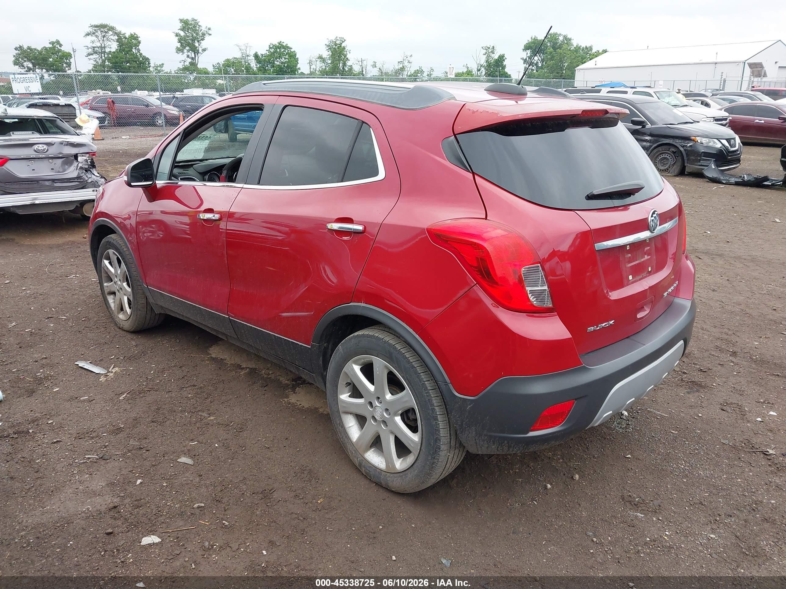 2015 Buick Encore Leather Maroon vin: KL4CJCSB5FB123231