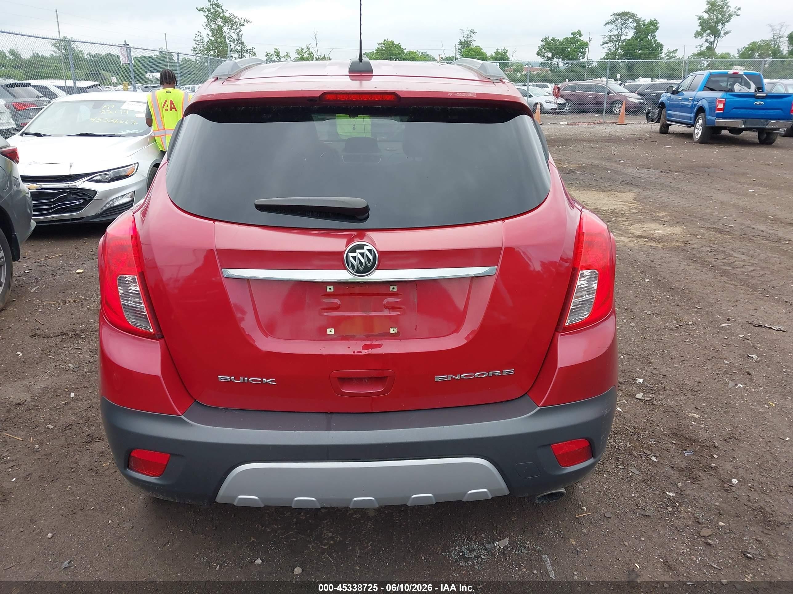 2015 Buick Encore Leather Maroon vin: KL4CJCSB5FB123231