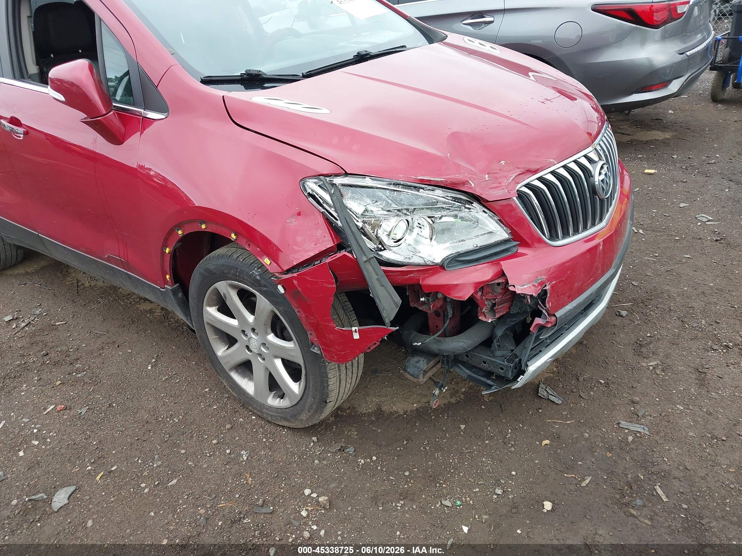2015 Buick Encore Leather Maroon vin: KL4CJCSB5FB123231