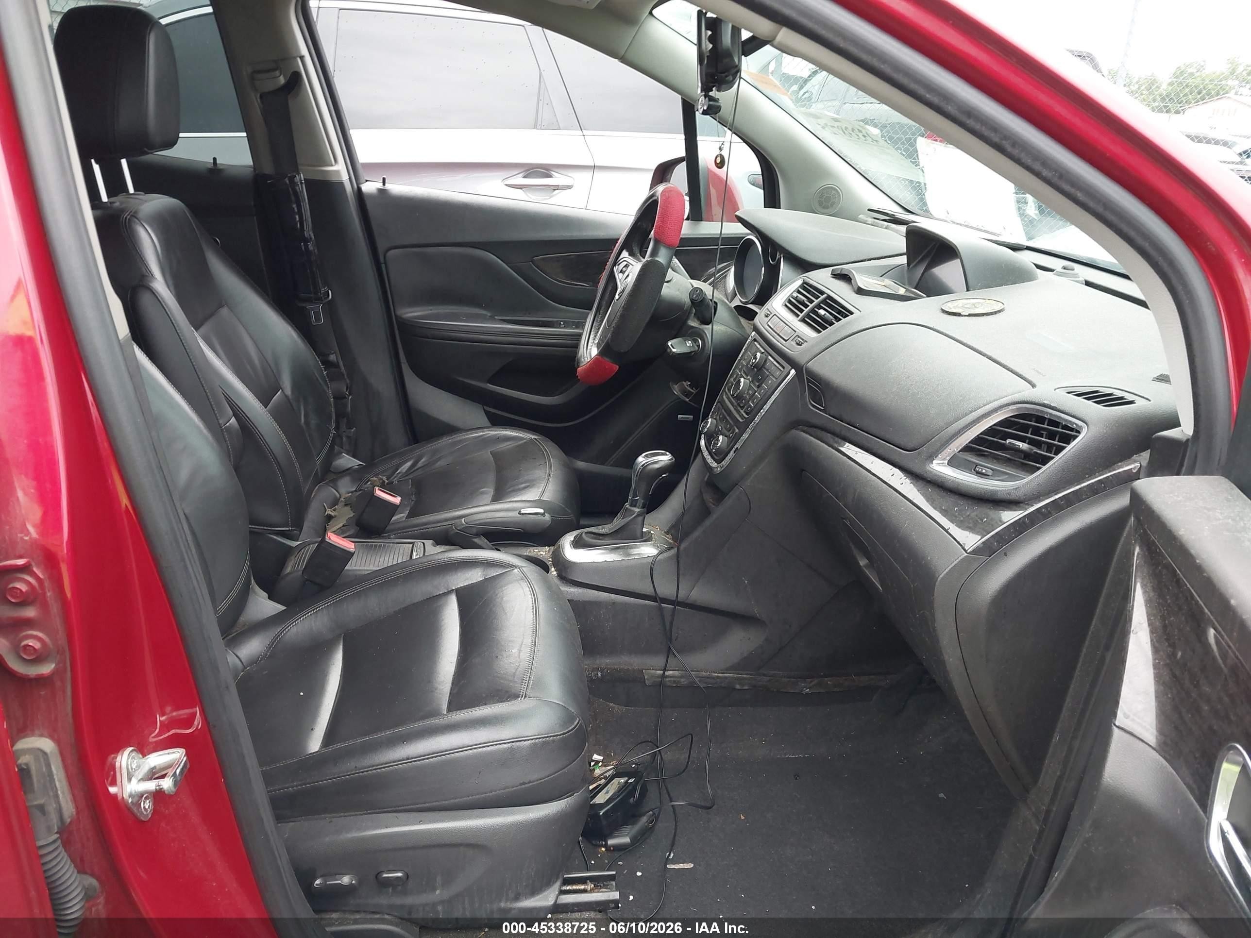 2015 Buick Encore Leather Maroon vin: KL4CJCSB5FB123231