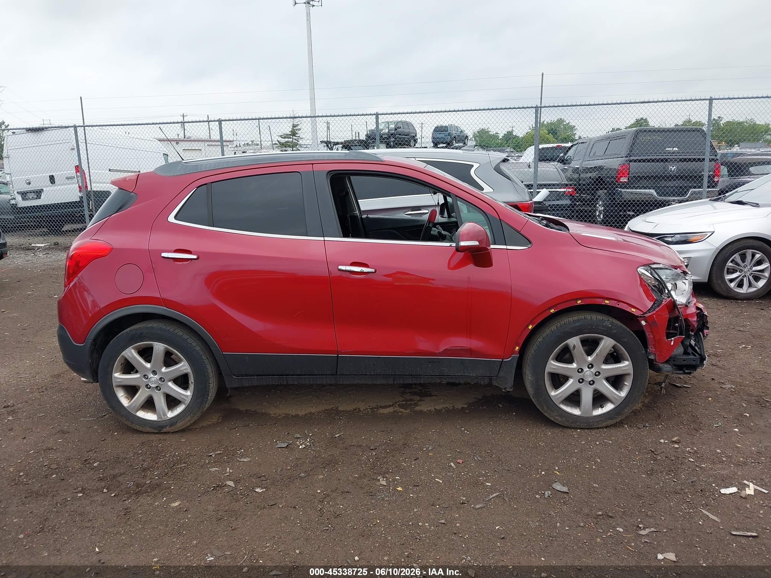 2015 Buick Encore Leather Maroon vin: KL4CJCSB5FB123231