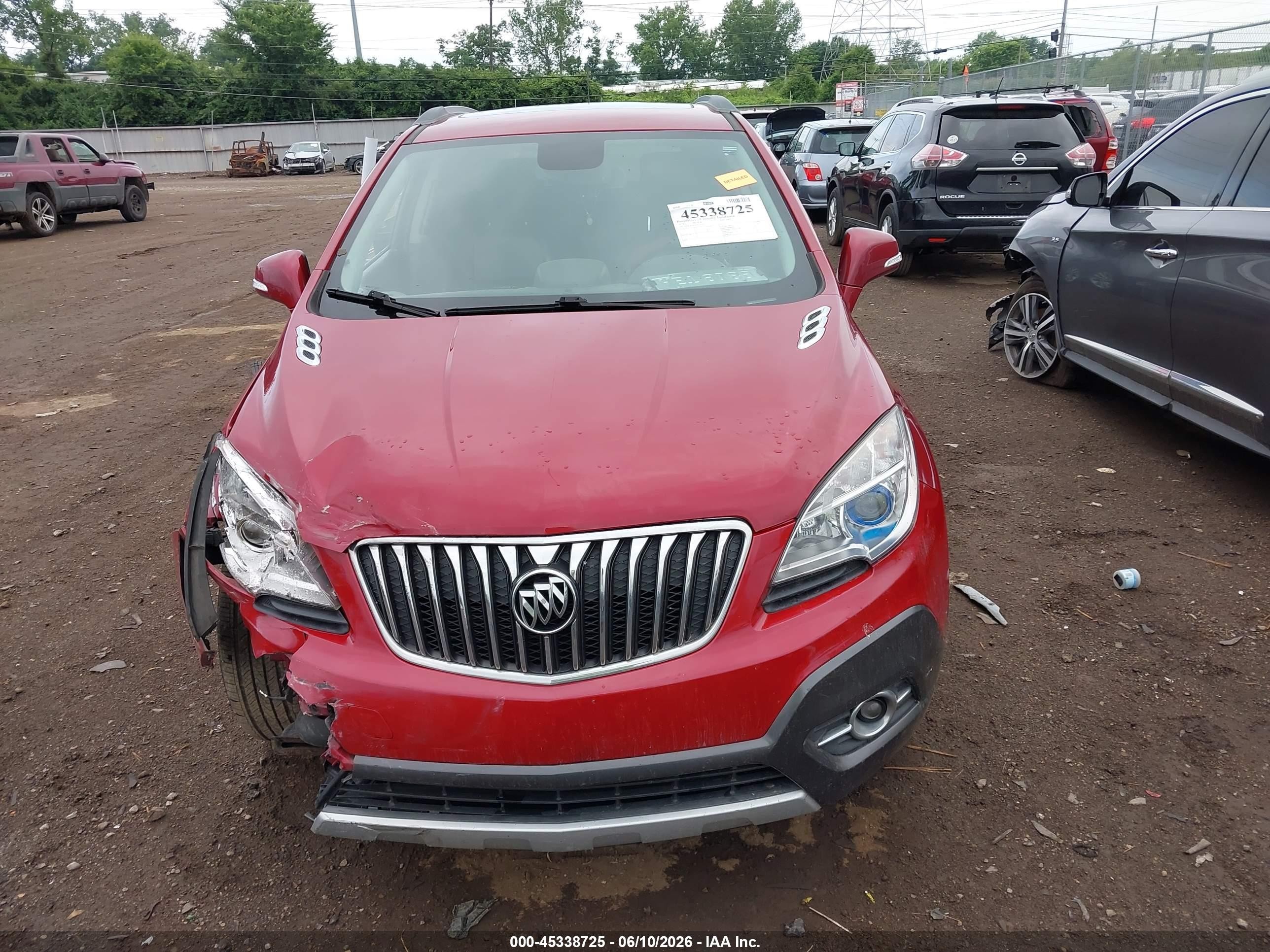 2015 Buick Encore Leather Maroon vin: KL4CJCSB5FB123231
