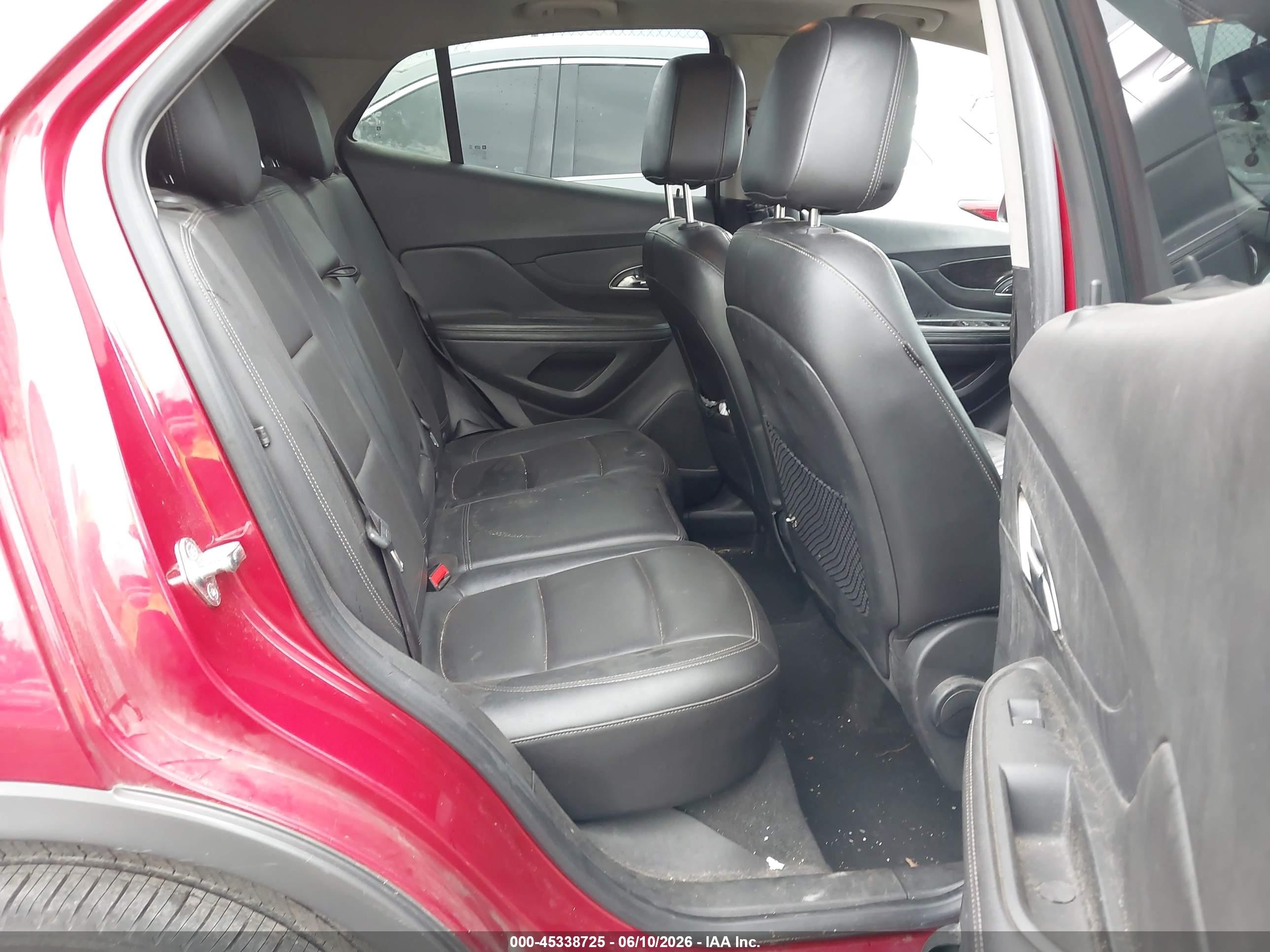 2015 Buick Encore Leather Maroon vin: KL4CJCSB5FB123231