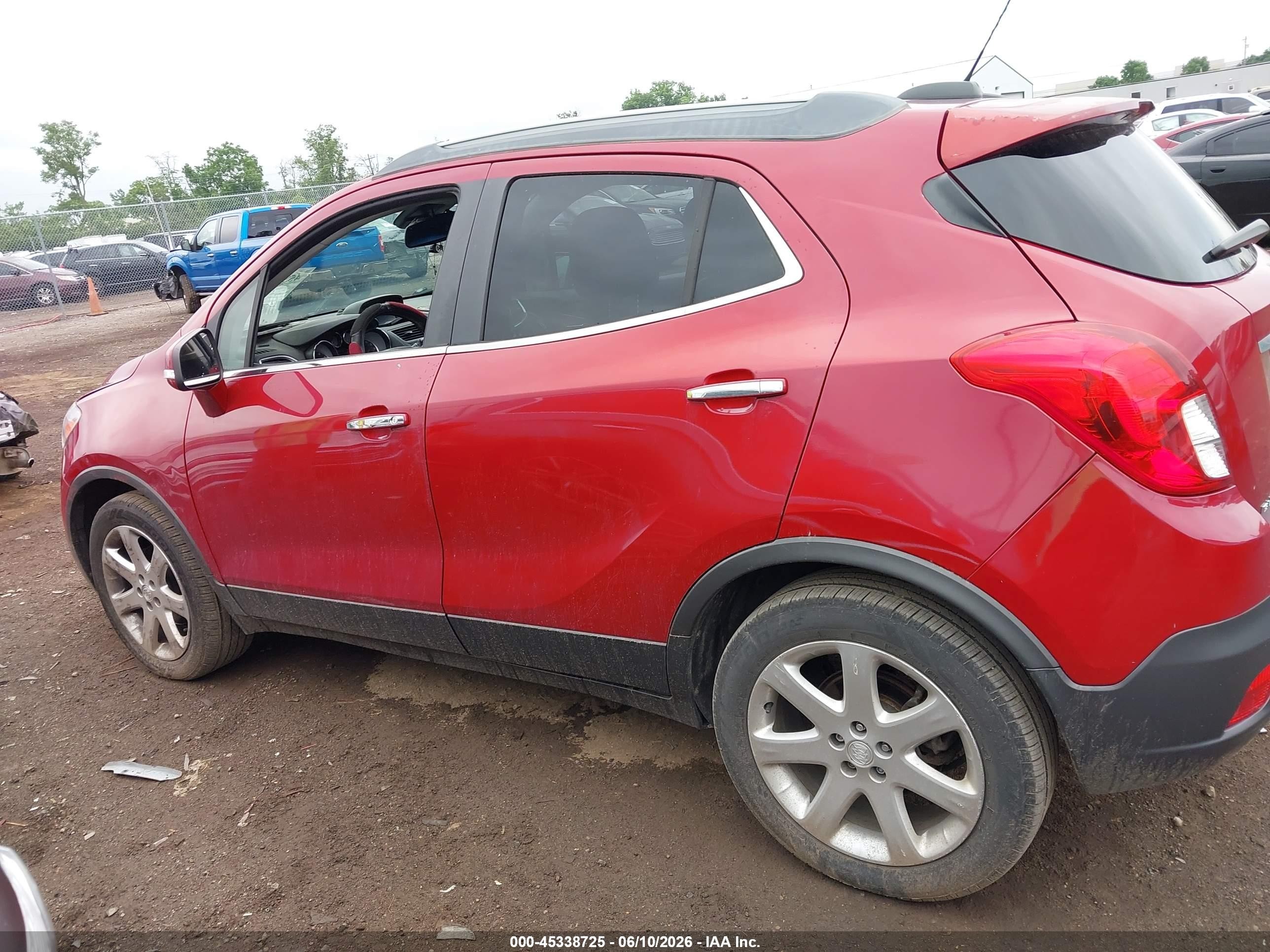 2015 Buick Encore Leather Maroon vin: KL4CJCSB5FB123231