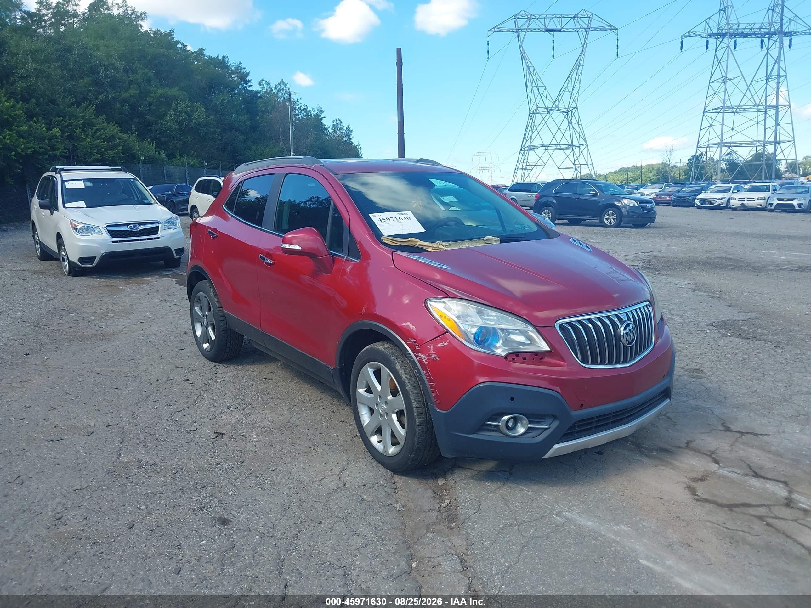 2015 Buick Encore Leather Red vin: KL4CJCSB5FB146458