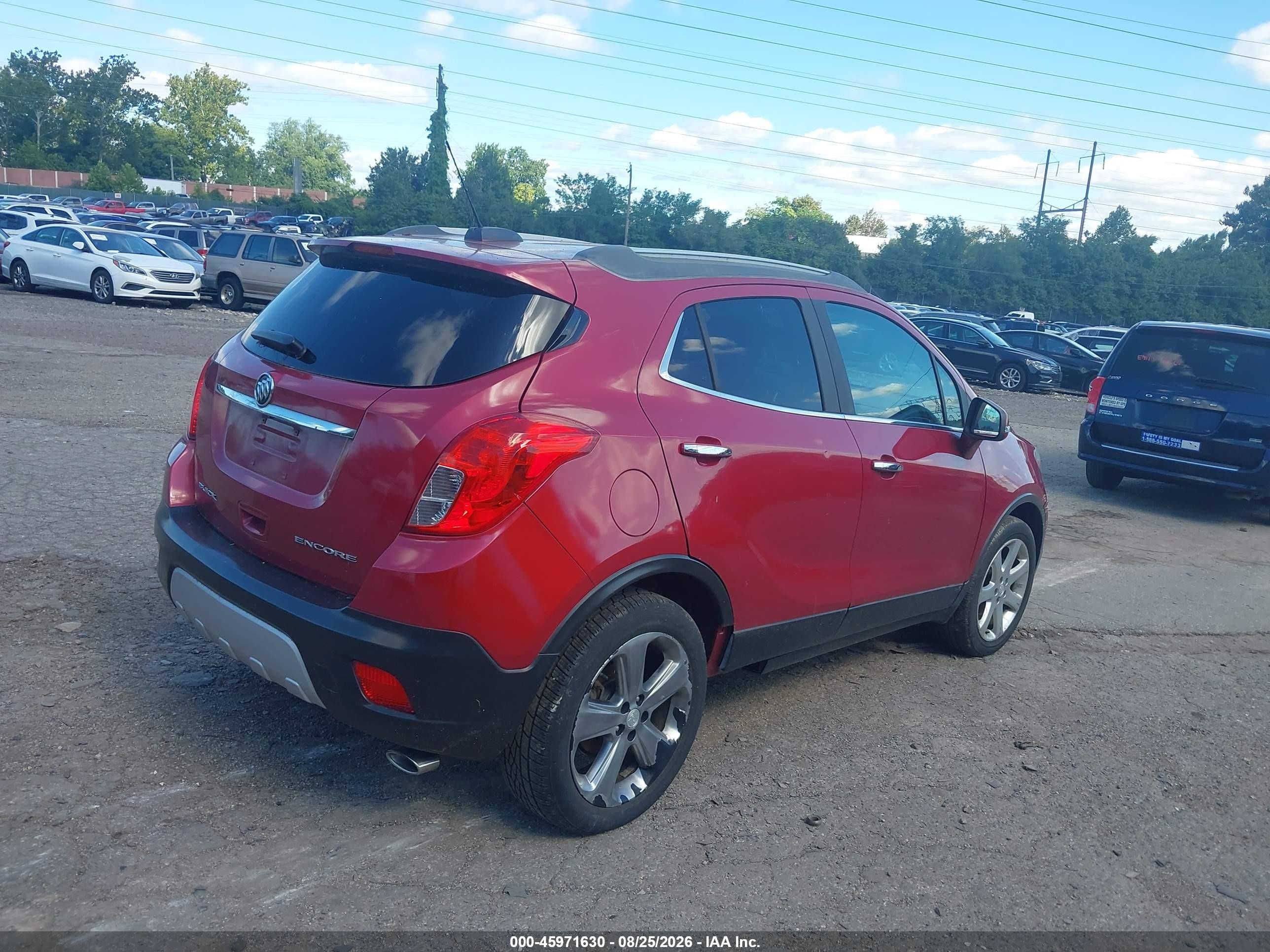 2015 Buick Encore Leather Red vin: KL4CJCSB5FB146458