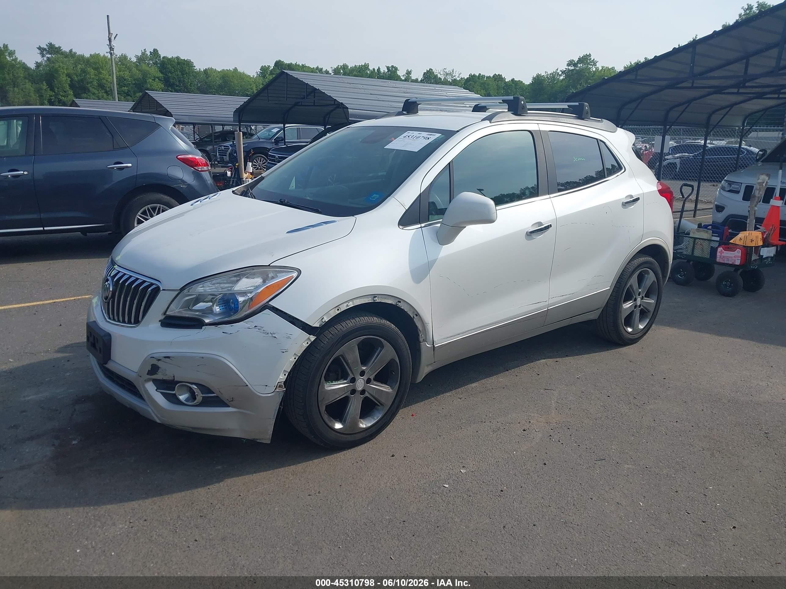 2013 Buick Encore Leather White vin: KL4CJCSB6DB149169