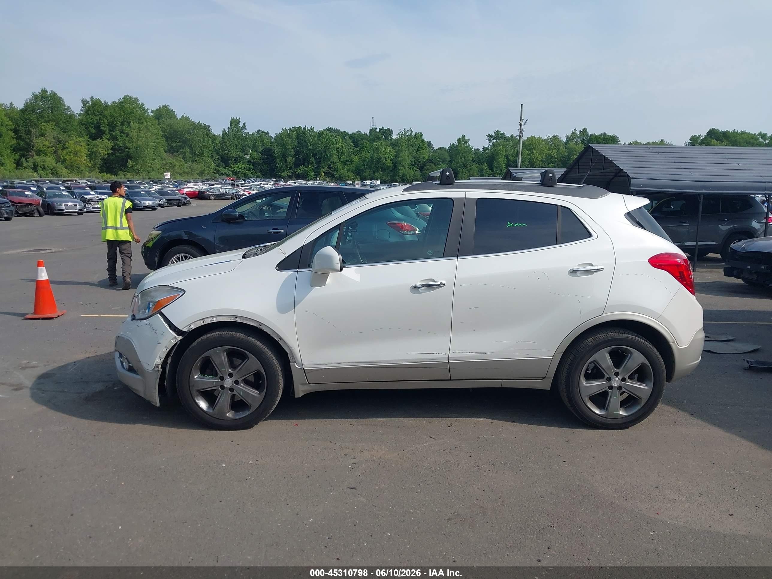 2013 Buick Encore Leather White vin: KL4CJCSB6DB149169